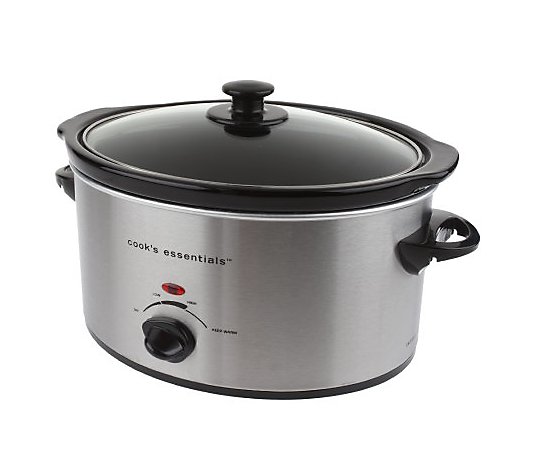CooksEssentials 4 qt Oval Slow Cooker w/ Travel Bag 