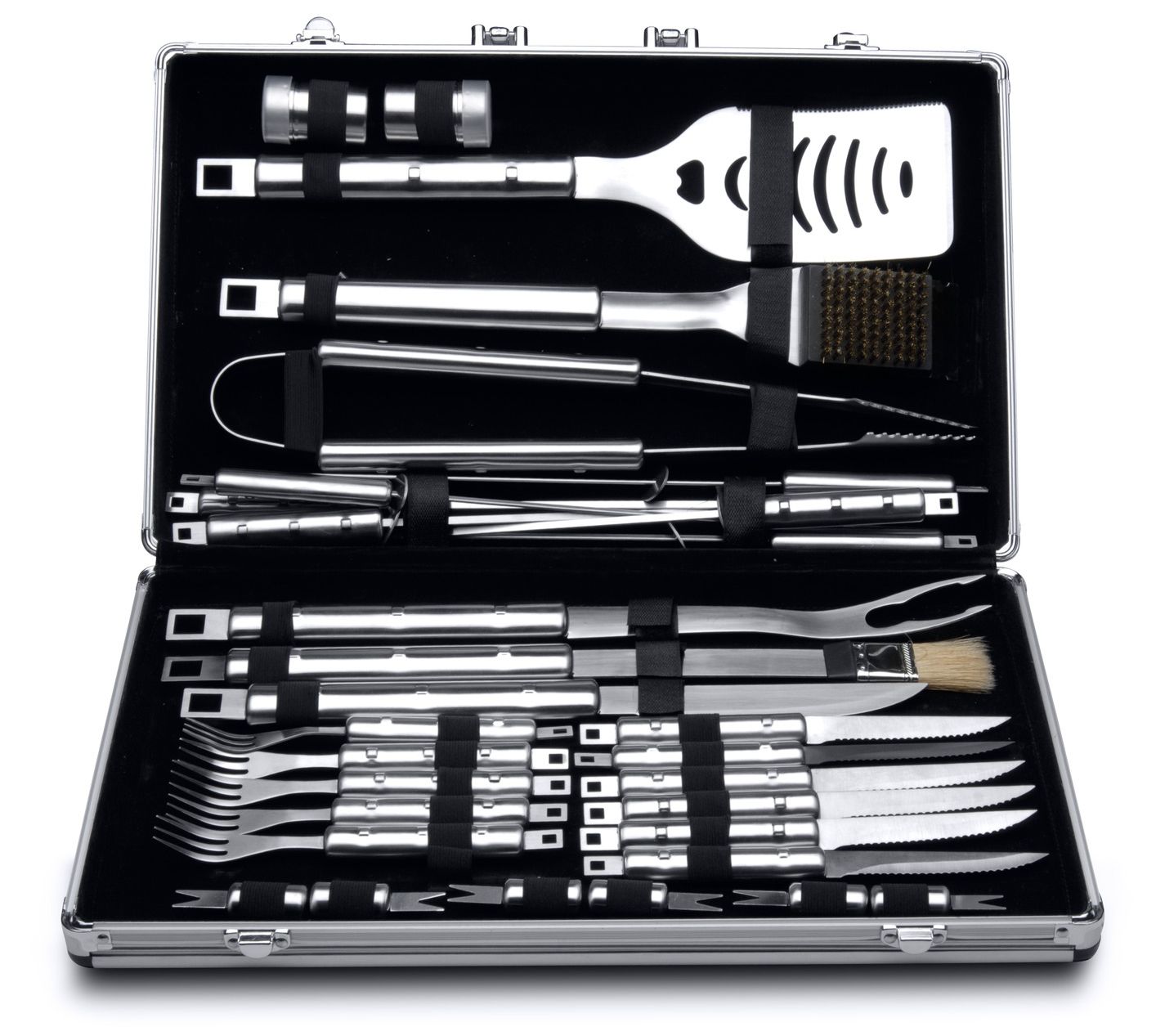 Grill Tools Set,Stainless Steel Grill Set for Men, 6pc BBQ Tools Grilling  Acc