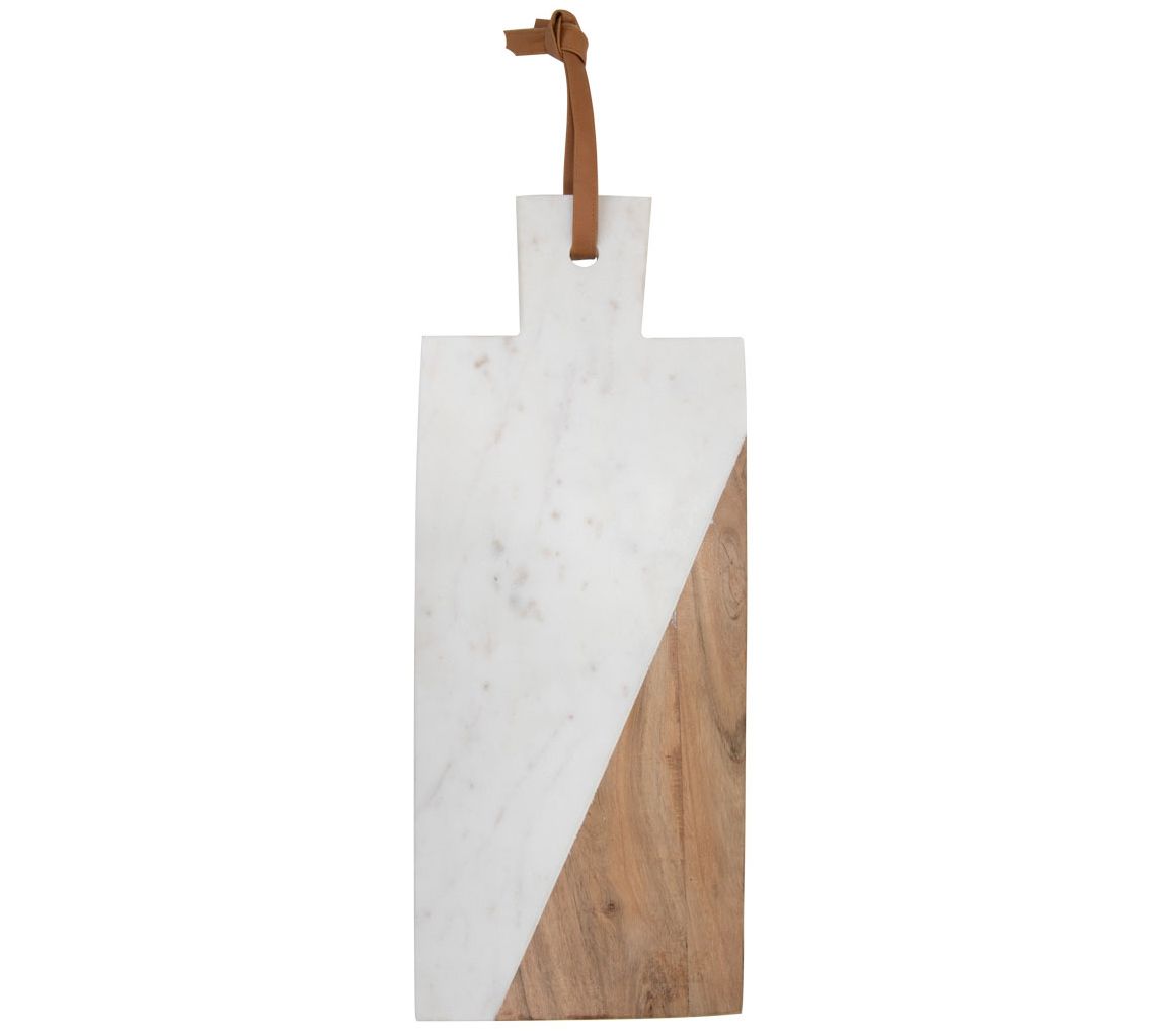 Small Marble and Wood Cutting Board