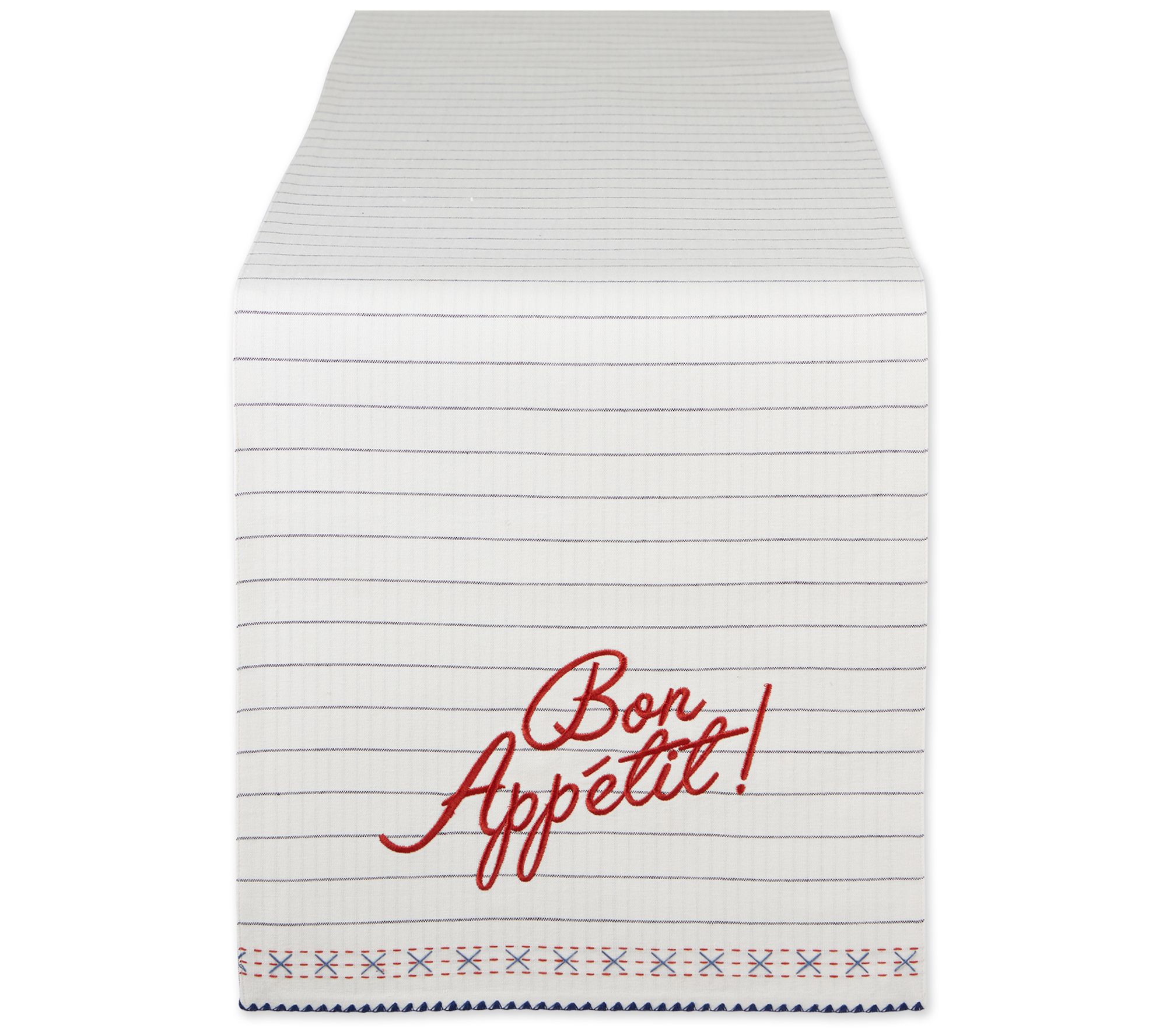 Design Imports Bon Appetit Embellished Table Runner 14" x 108"