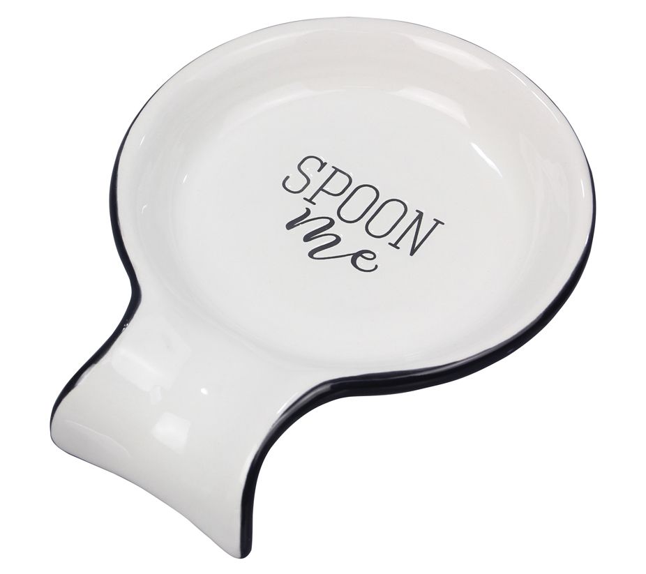 6 x 4.5 'Spoon Me' Ceramic Spoon Rest