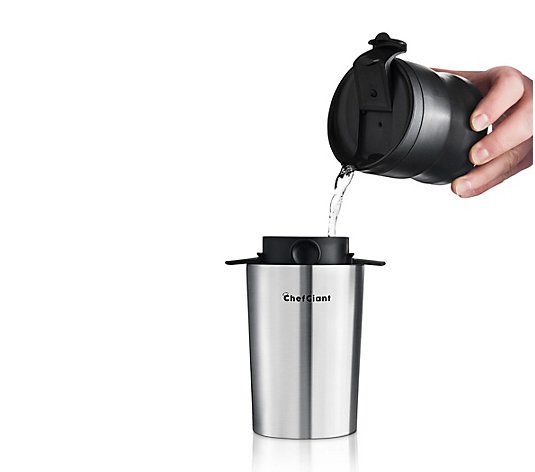 ChefGiant Electric Coffee Grinder and Pour-Over Filter
