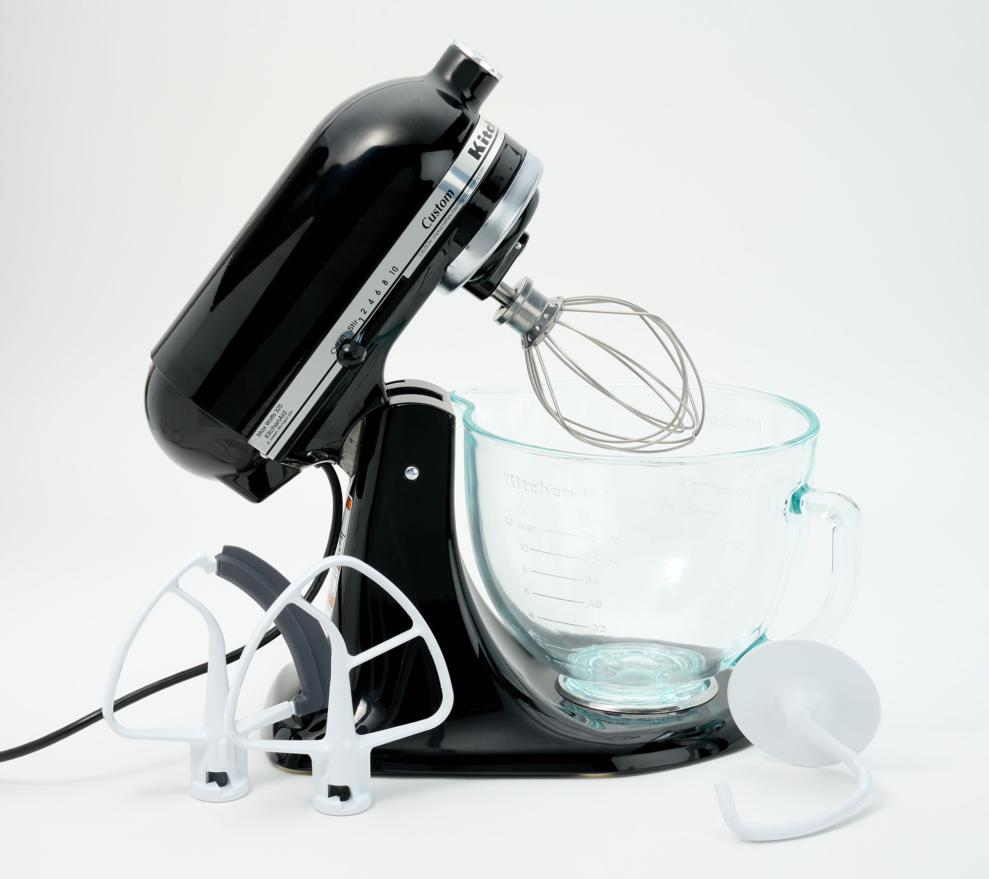 KitchenAid 5-Quart Stand Mixer Glass Bowl Onxy Black