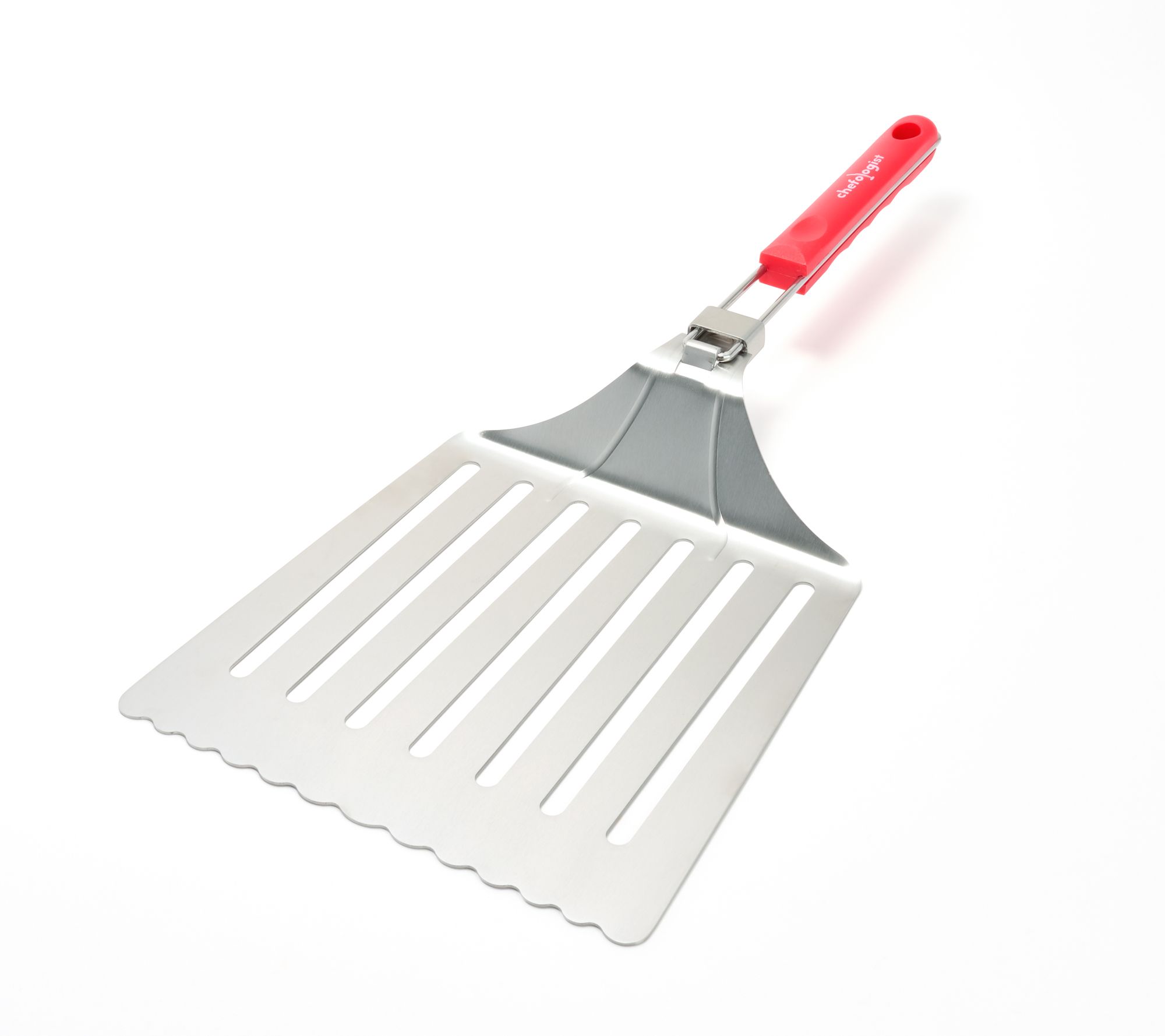 Chefologist Oversized Stainless Steel BBQ Spatula w/ Foldable Handle