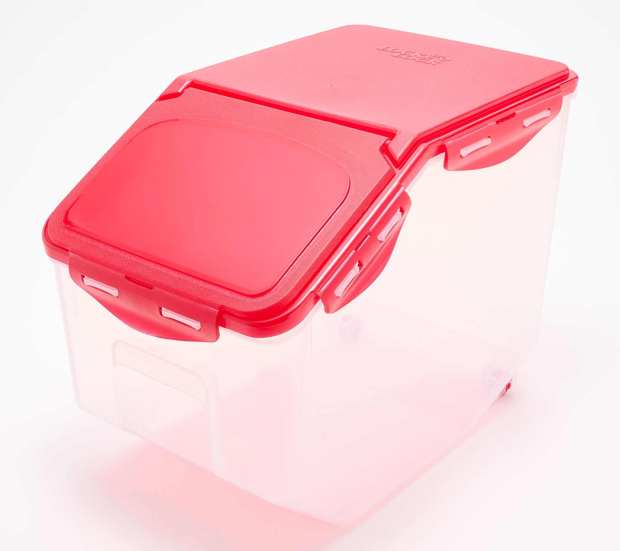 LocknLock XL 50-Cup Flip Top Storage Container with Wheels