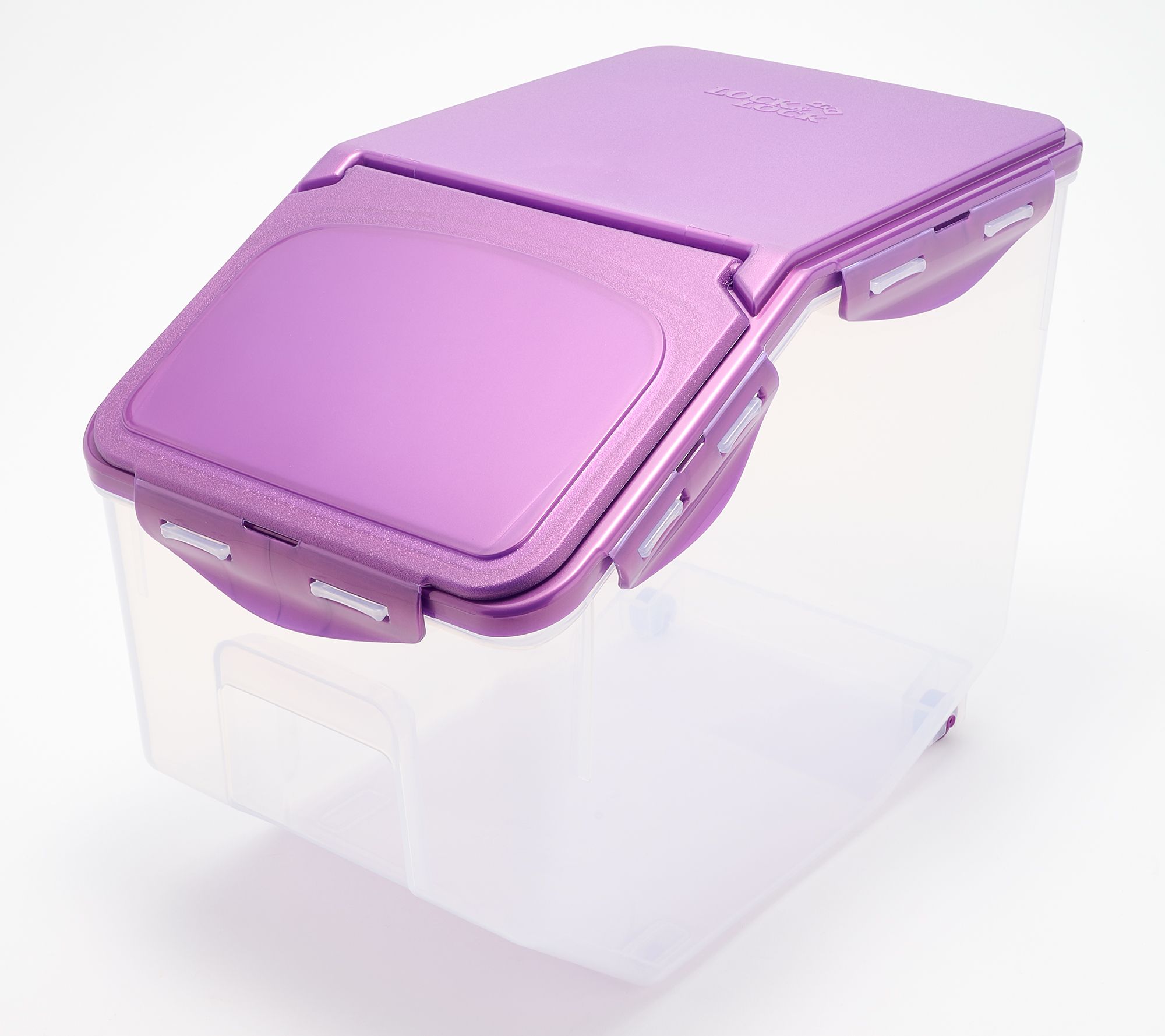 LocknLock XL 50-Cup Flip Top Storage Container with Wheels