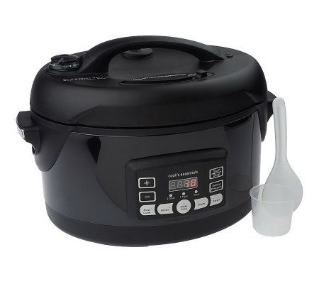 Cooks essentials oval online pressure cooker