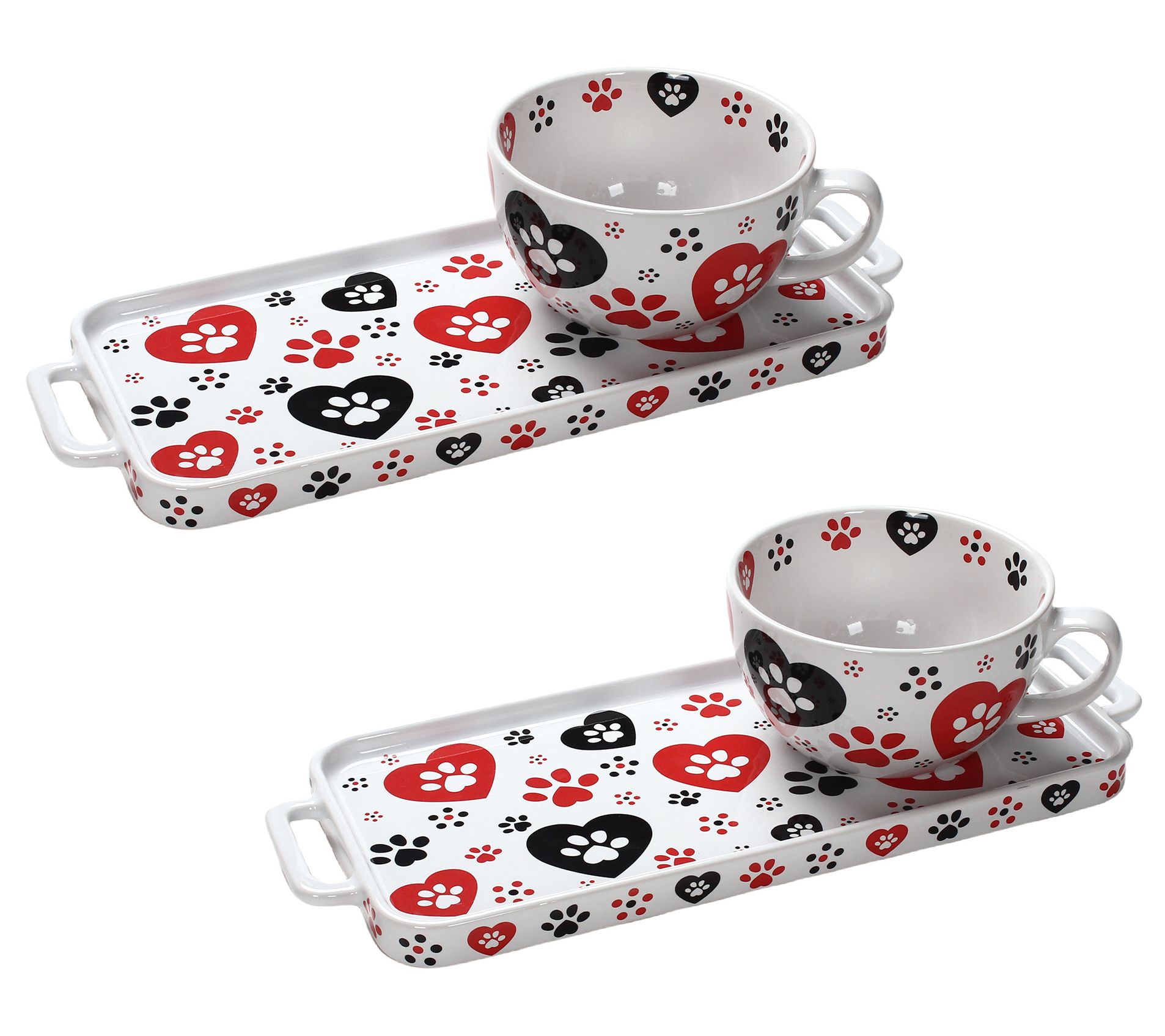 "As Is" Temp-tations Seasonal Set of (2) 16-oz Soup and Sandwich