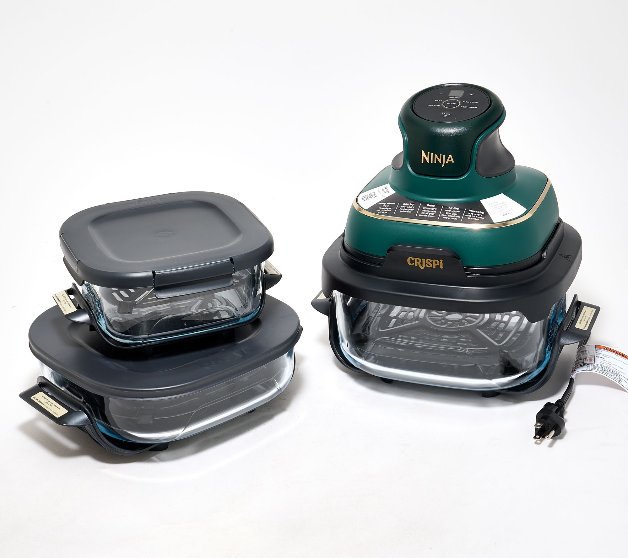  Ninja Crispi Special Edition 5-in-1 Portable Glass Air Fryer Cooking System