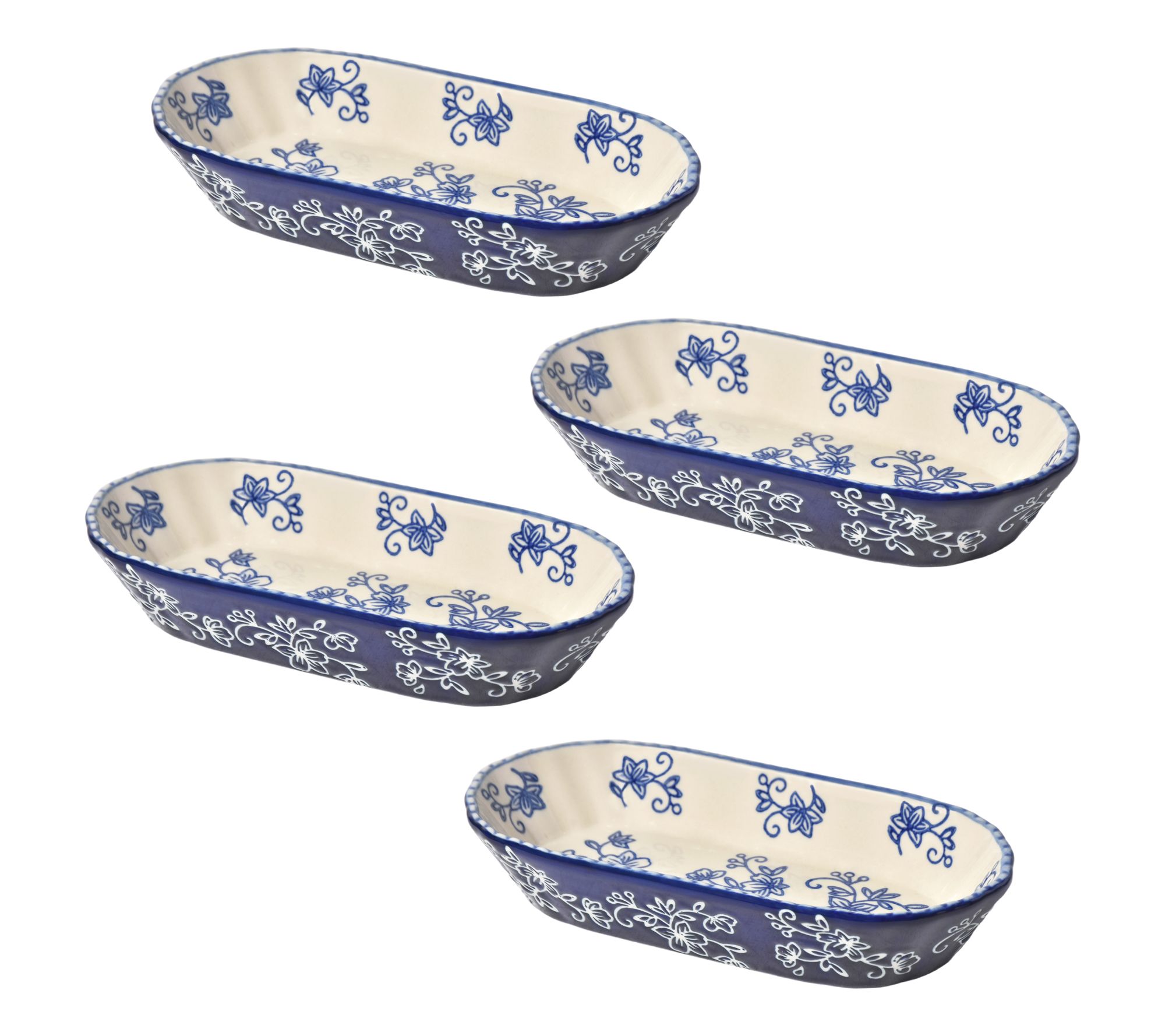 Temp-tations Set of 4 Hot Dog Plates