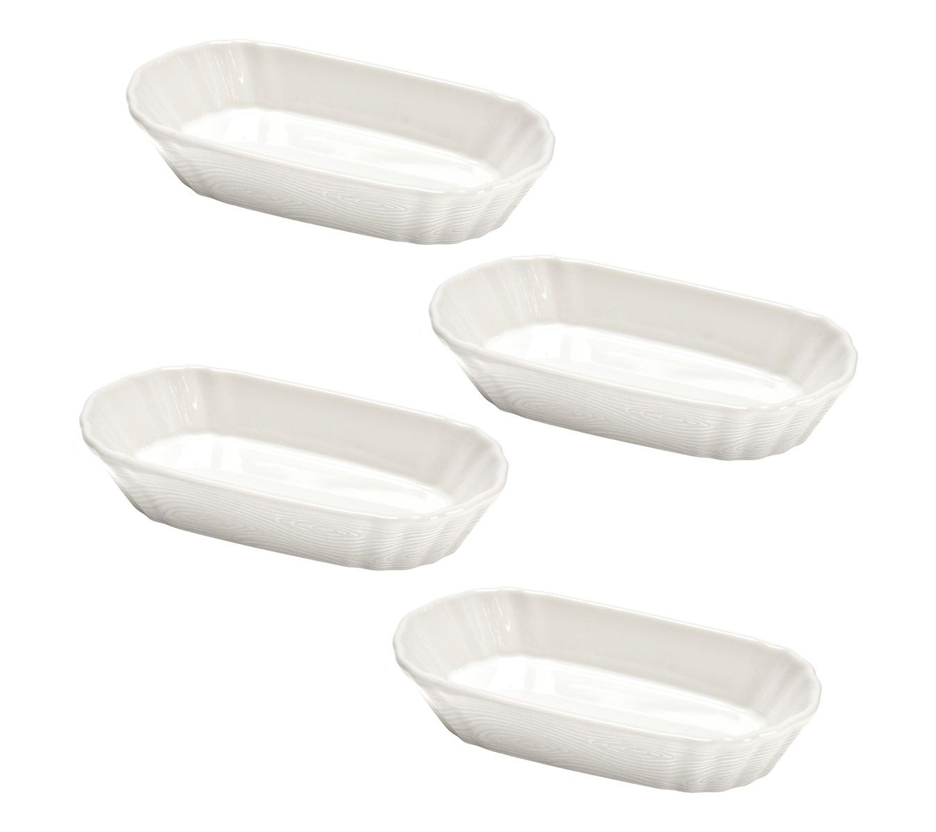 Temp-tations Set of 4 Hot Dog Plates