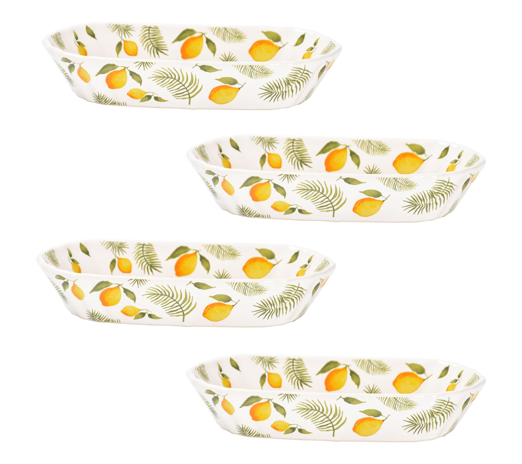 Temp-tations Set of 4 Hot Dog Plates