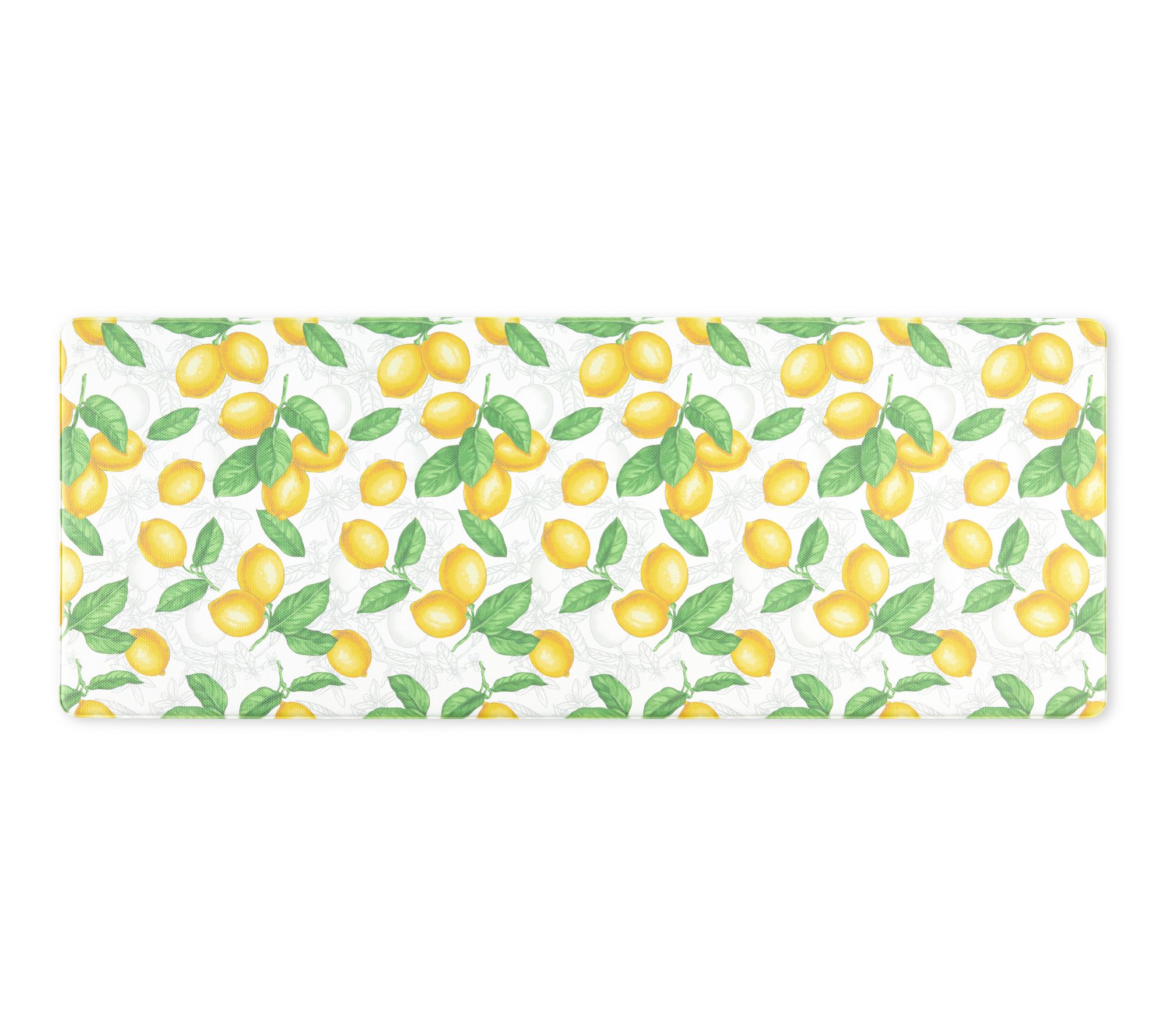 Martha Stewart Bloomfield Lots Of Lemons 18"x48" Kitchen Mat