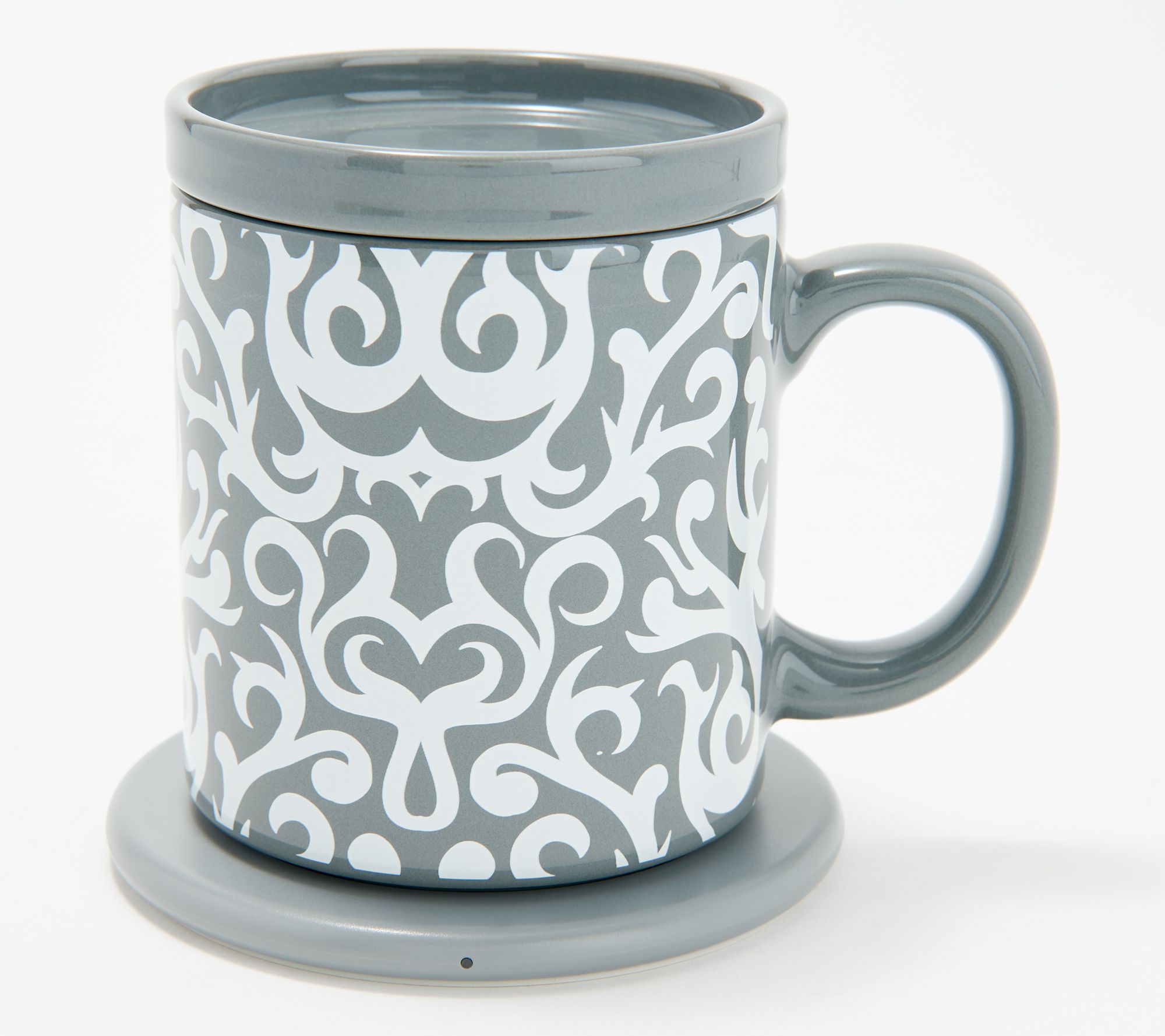 Temp-tations 14-oz Ceramic Mug with Warming Base