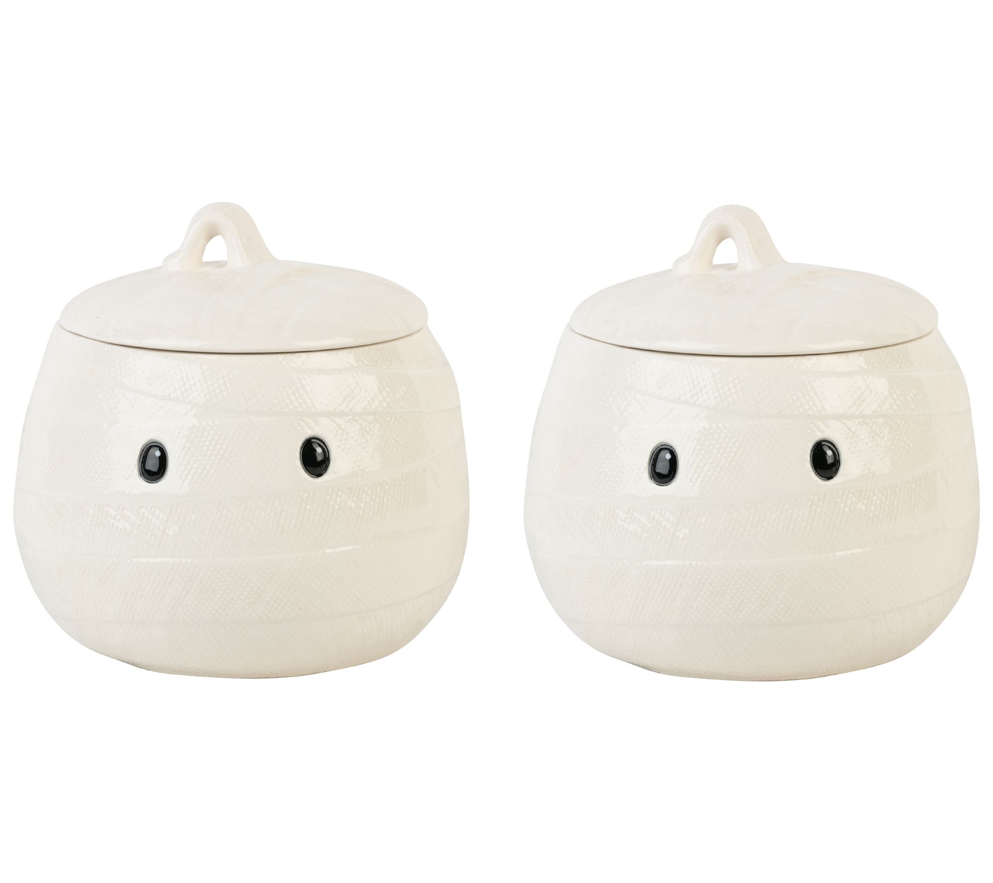 10 Strawberry Street Set of 2 Little Mummy Canister