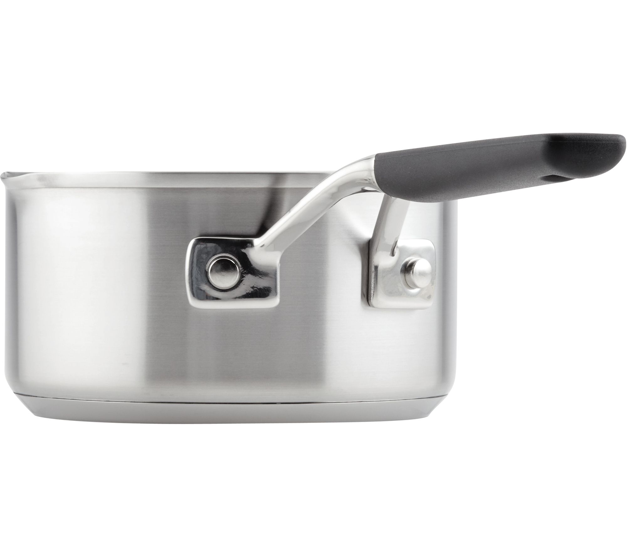 KitchenAid 3-Ply Stainless Steel 1.5-Quart Saucepan with Pour Spouts