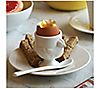 RSVP Set of 4 Porcelain Egg Cups & Spoons, 1 of 5