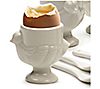 RSVP Set of 4 Porcelain Egg Cups & Spoons, 2 of 5