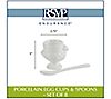 RSVP Set of 4 Porcelain Egg Cups & Spoons, 4 of 5