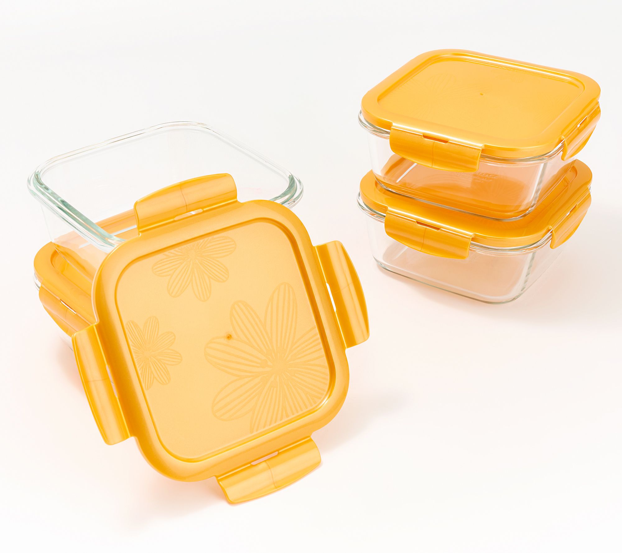 PrepSealer 5-Pc PrepCube Food Storage Containers w/ Silicone Lids on QVC 