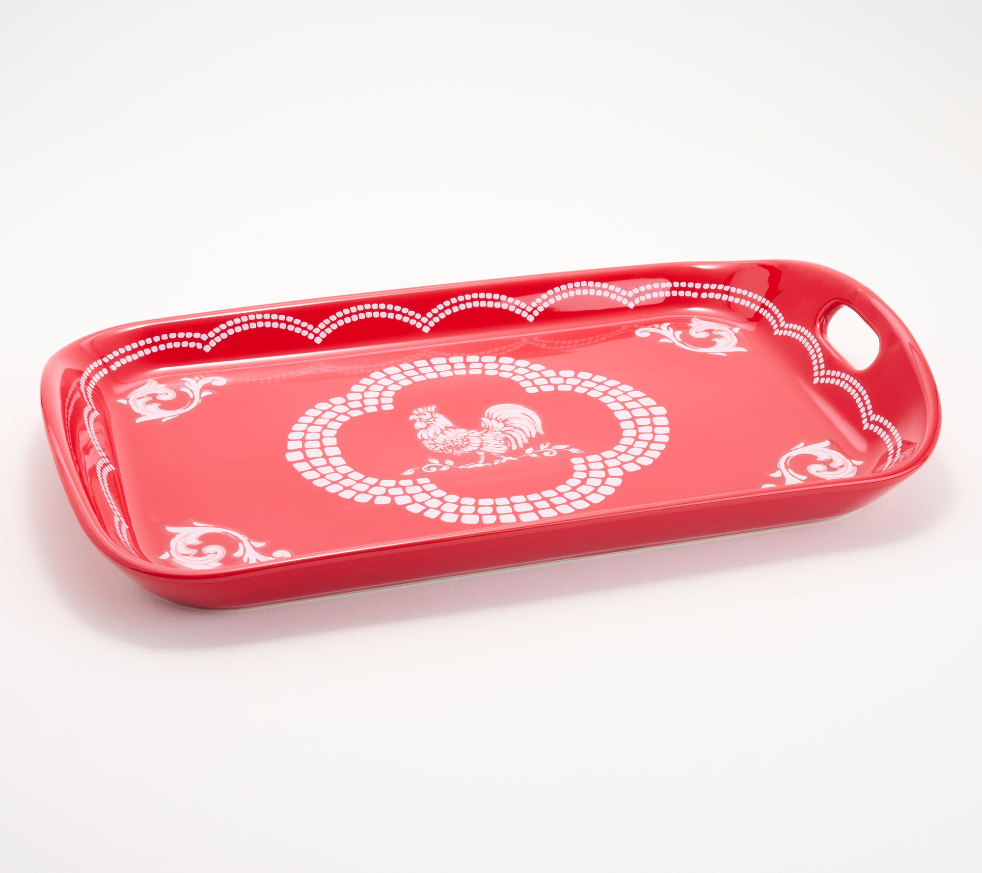 Temp-tations Doodle Doo 16" Shallow Tray w/ Handle