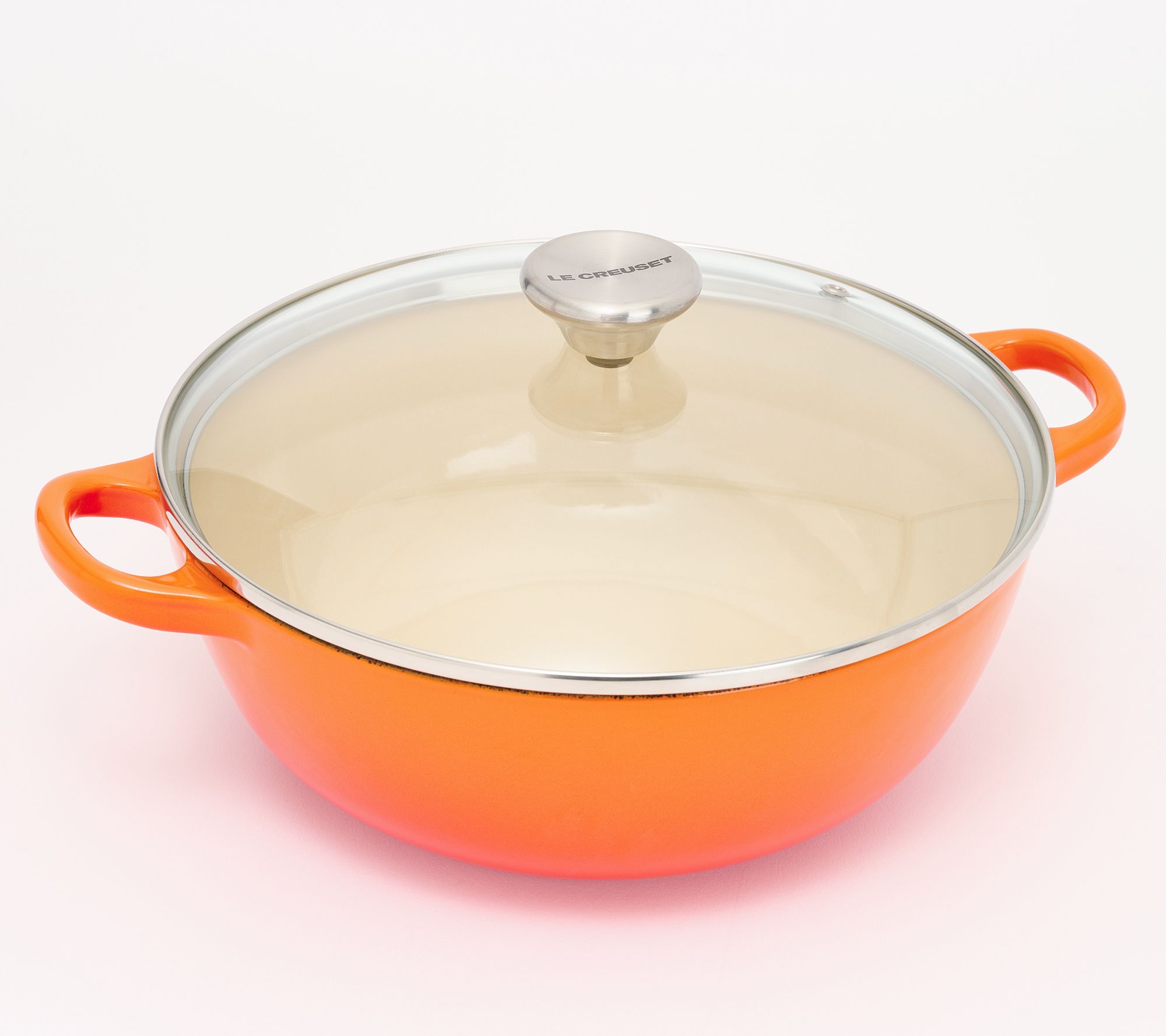 Le Creuset 3.5-Qt Cast Iron Chef's Soup Pot w/ Glass Lid 