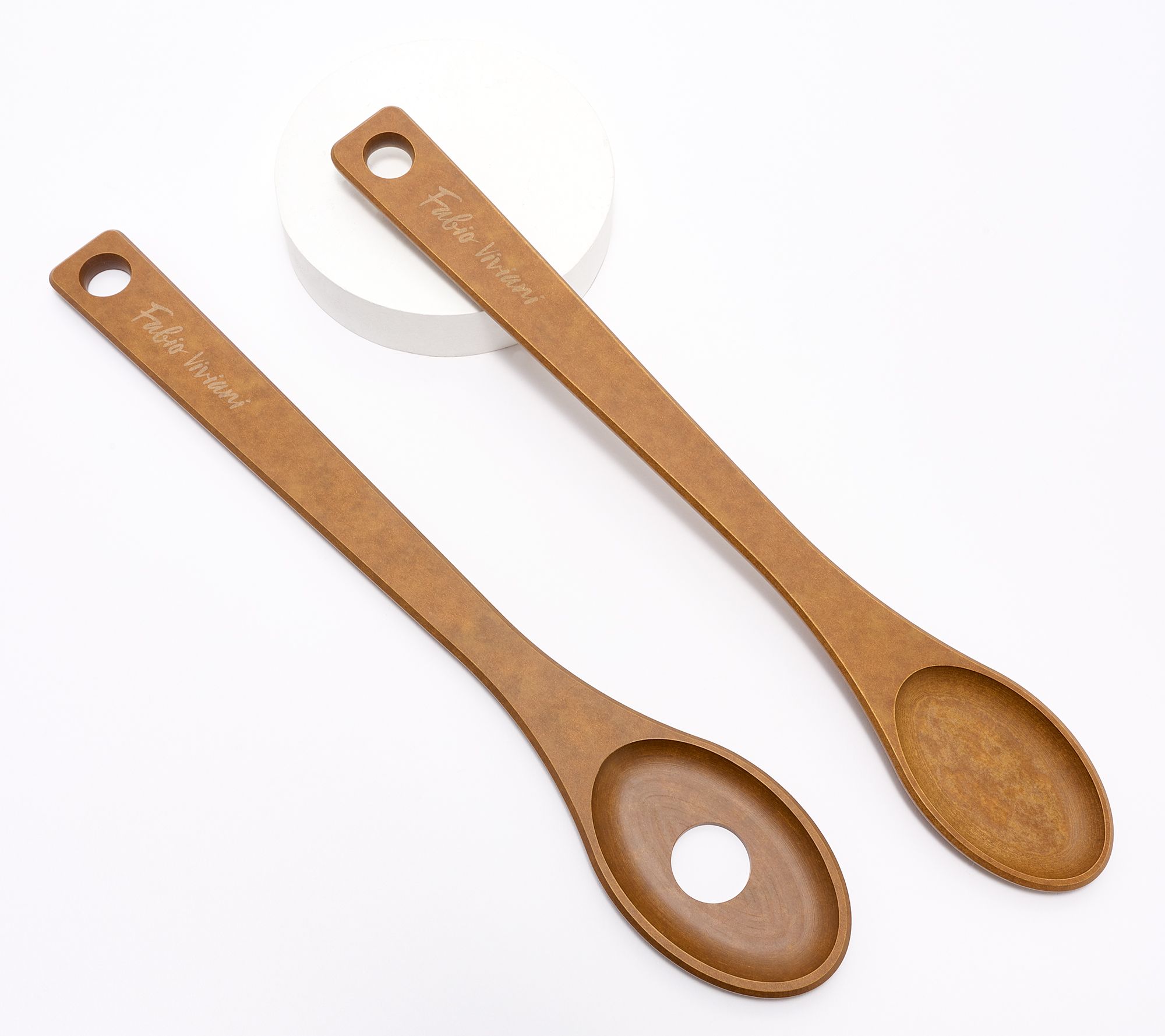 Fabio 2pc Dishwasher Safe Wooden Utensil Set