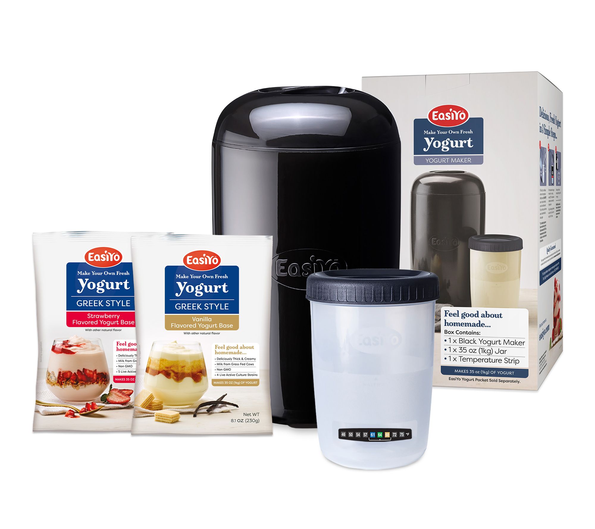 EasiYo Yogurt Maker Starter Kit w/ 2 Flavor Packets