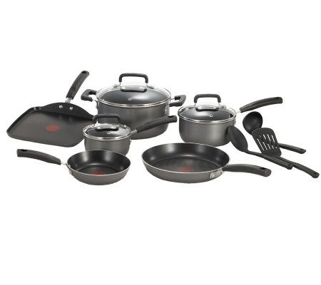 T-fal Platinum Stainless Steel with Nonstick Cookware Set 12 Piece
