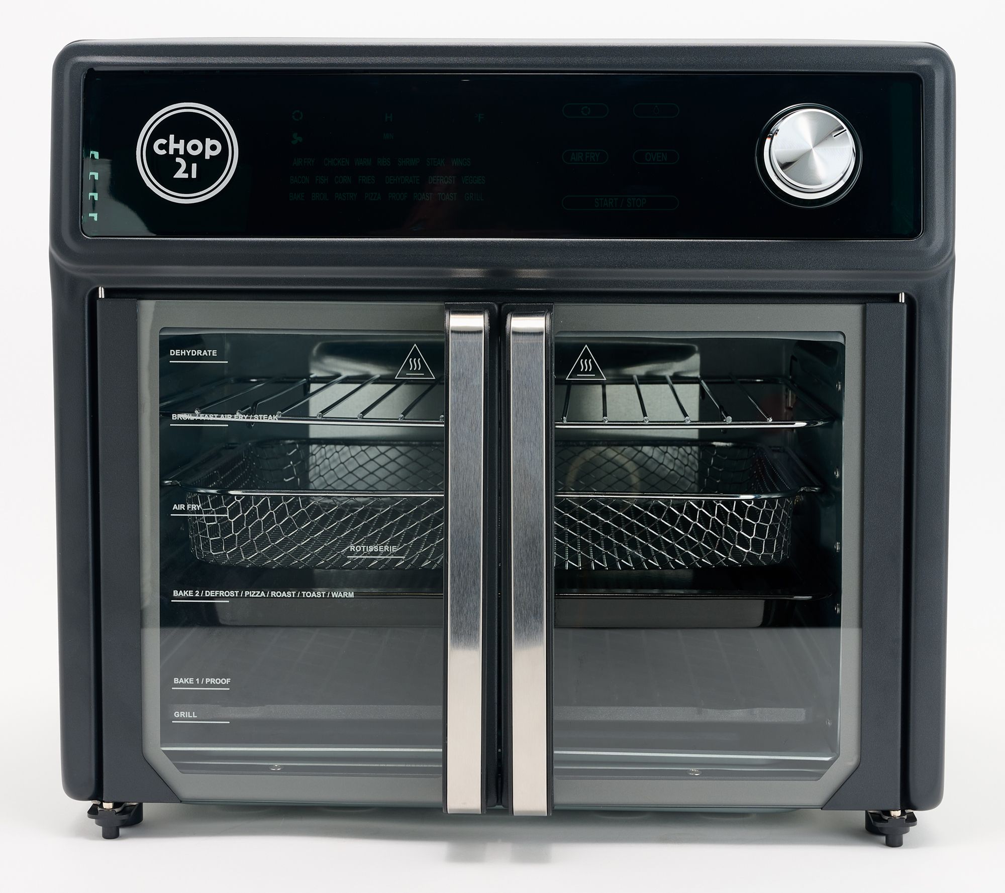 Air Fryer 26 QT Toaster Oven, 24 in 1 Large Convection Air Fryer Oven with  100 Recipes, 1700W 