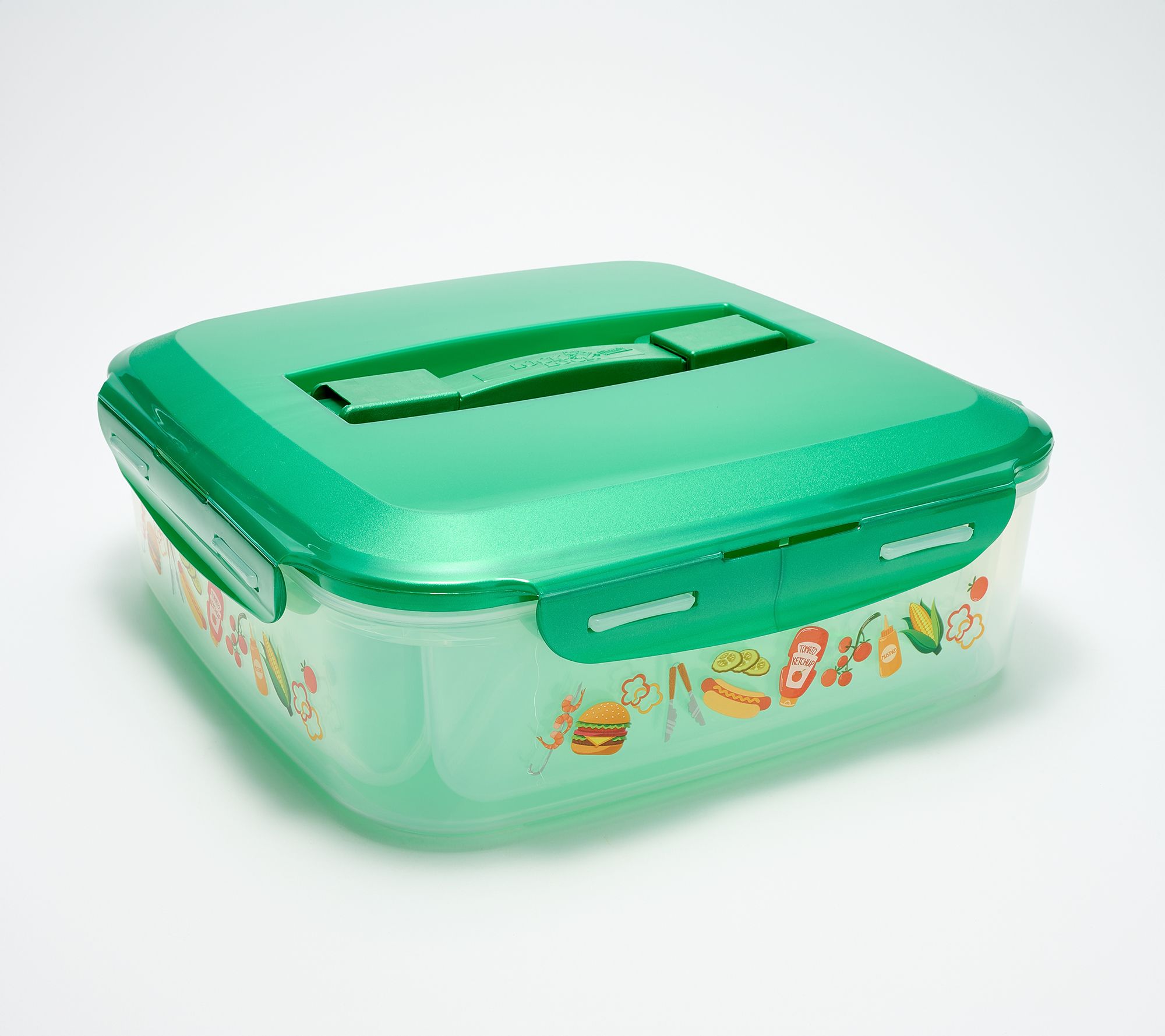 LocknLock Barbeque Printed Appetizer & Dessert Tray