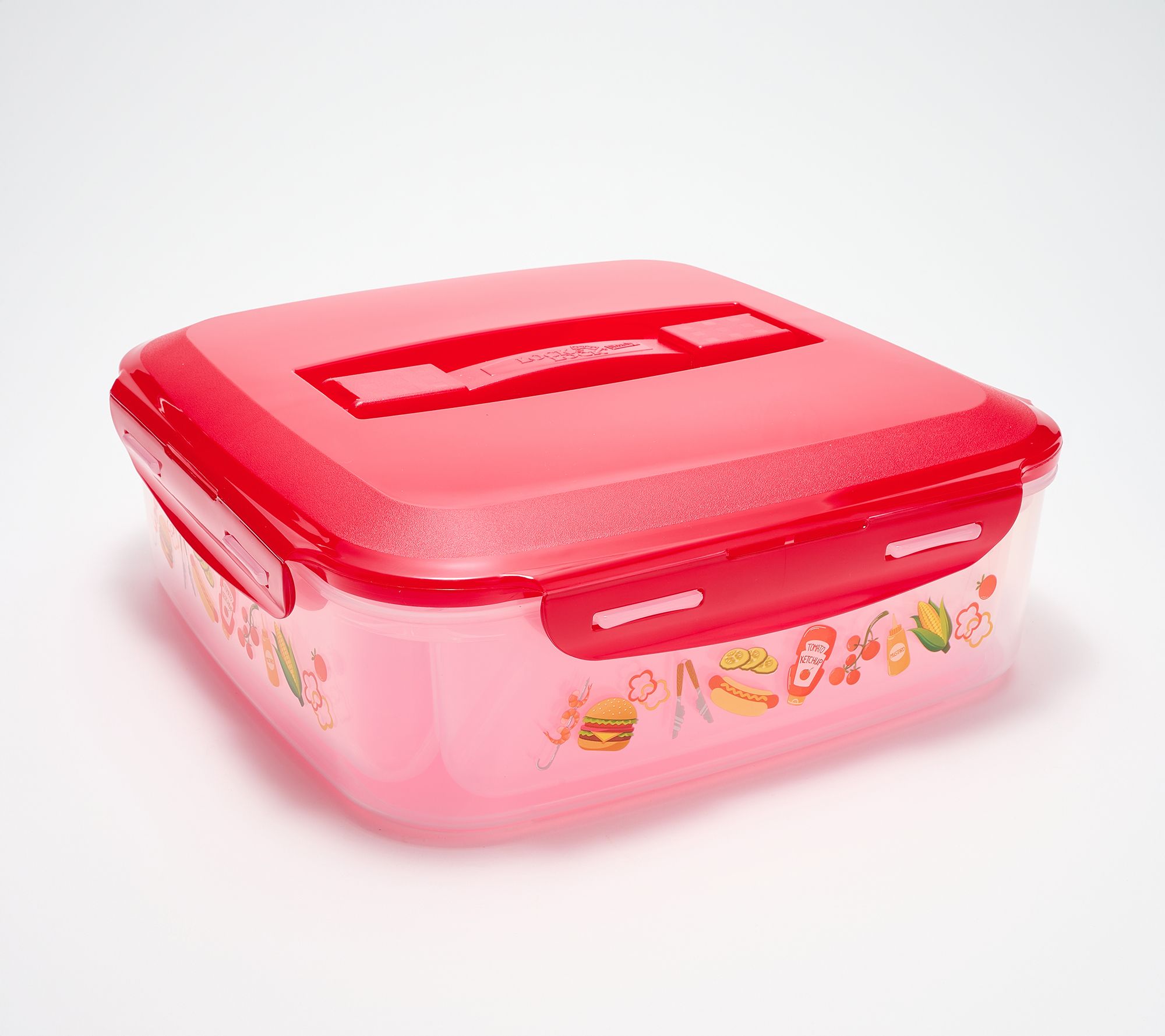 LocknLock Barbeque Printed Appetizer & Dessert Tray