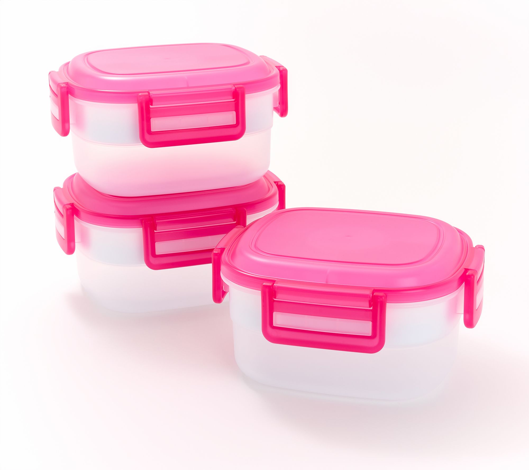 LocknLock Set of 3 Bento Box Containers w/ Ice Pack Insert
