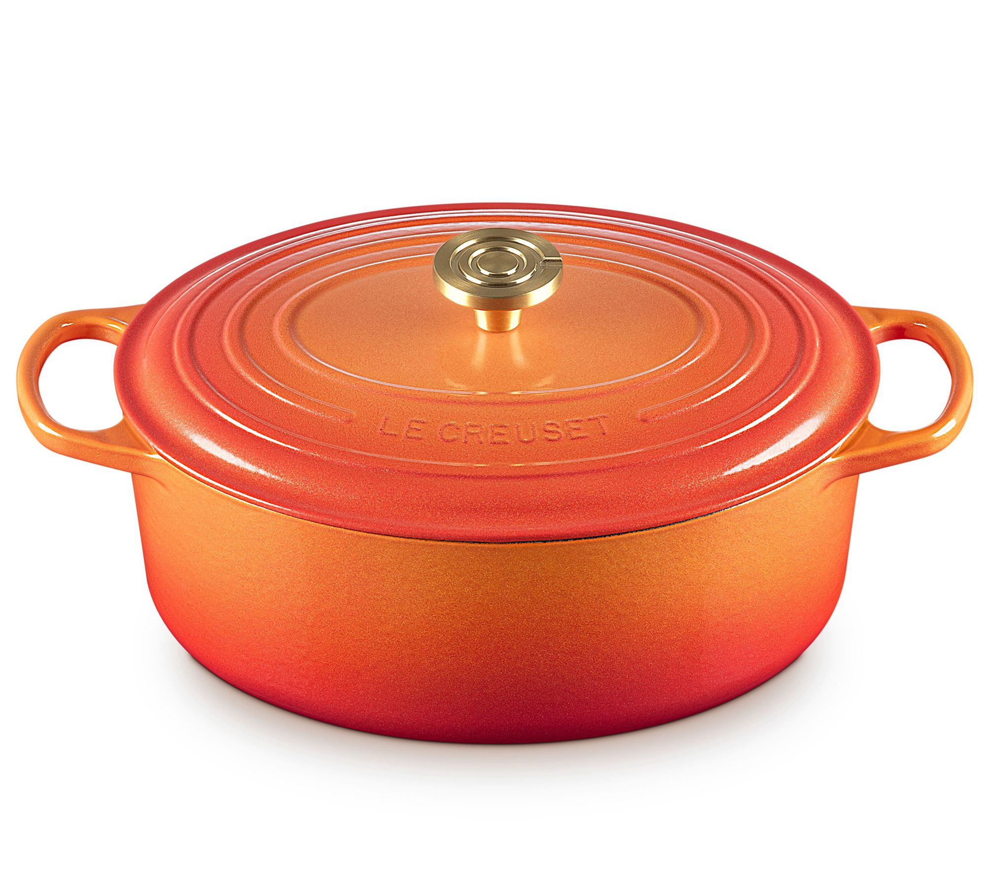  Le Creuset Flamme Doree 6.75 Quart Oval Dutch Oven
