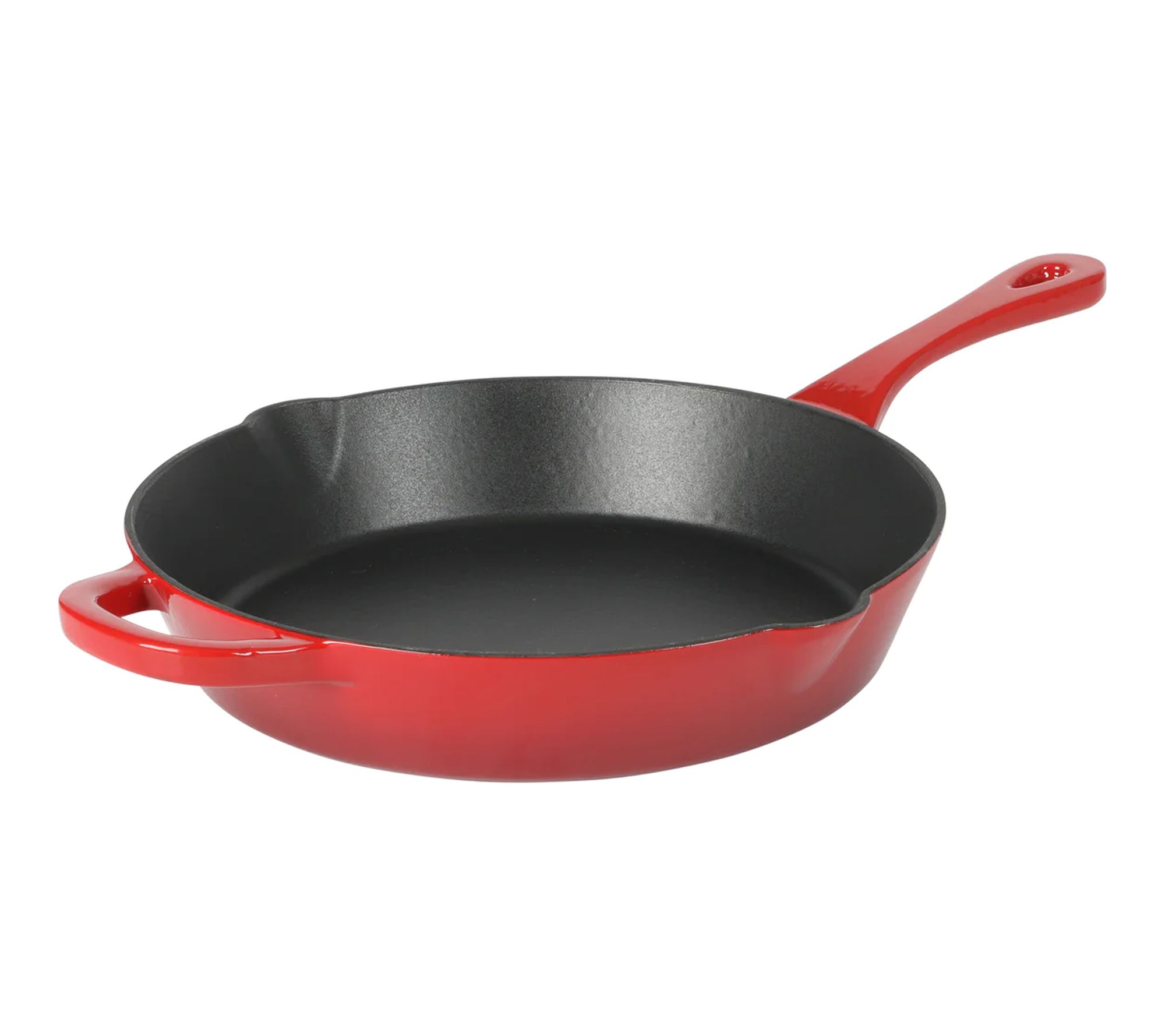 Crock-Pot Artisan 12in Enameled Round Skillet Gradient Red
