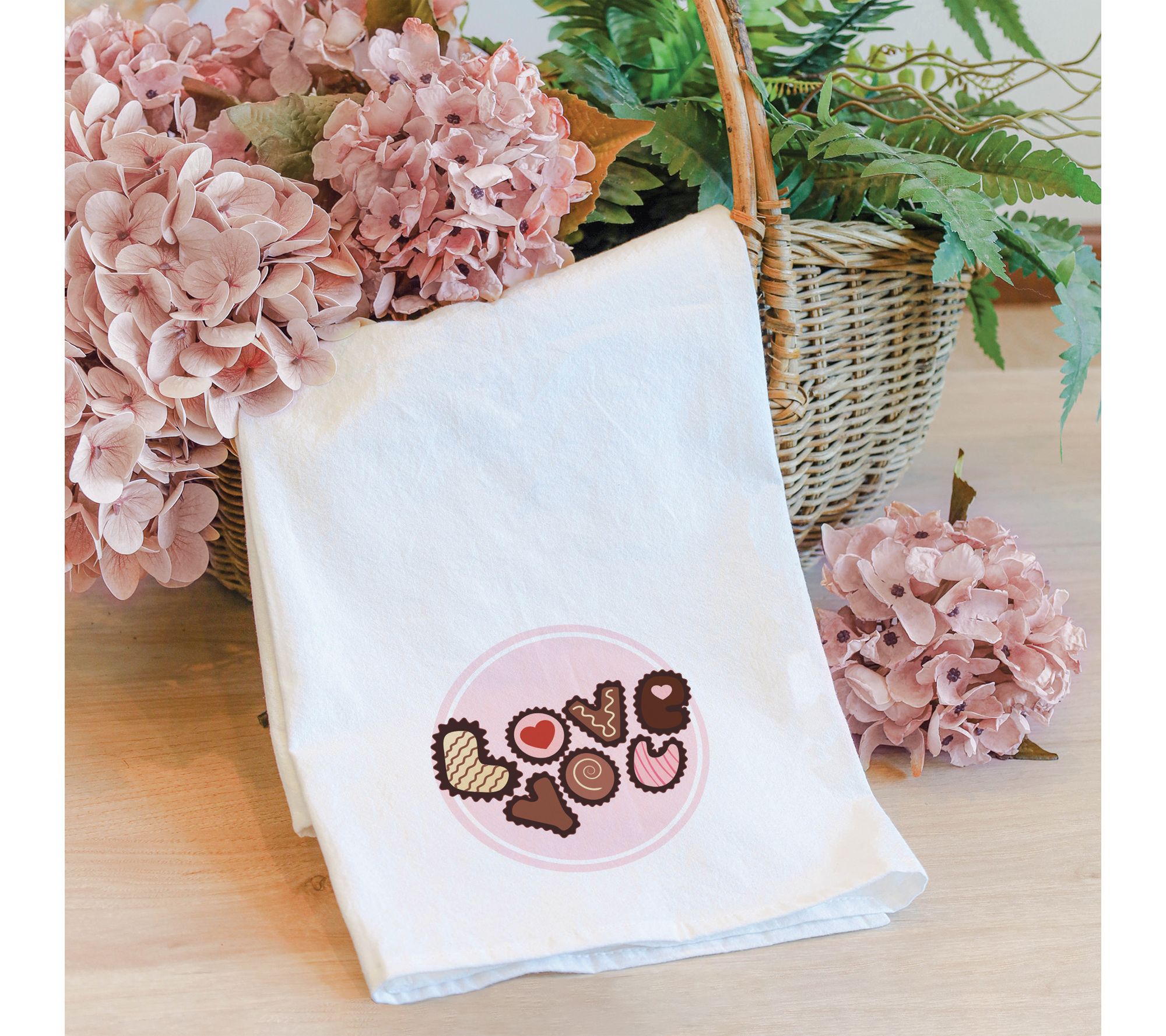 Sincere Surroundings 29" Valentine's Day Tea Towel