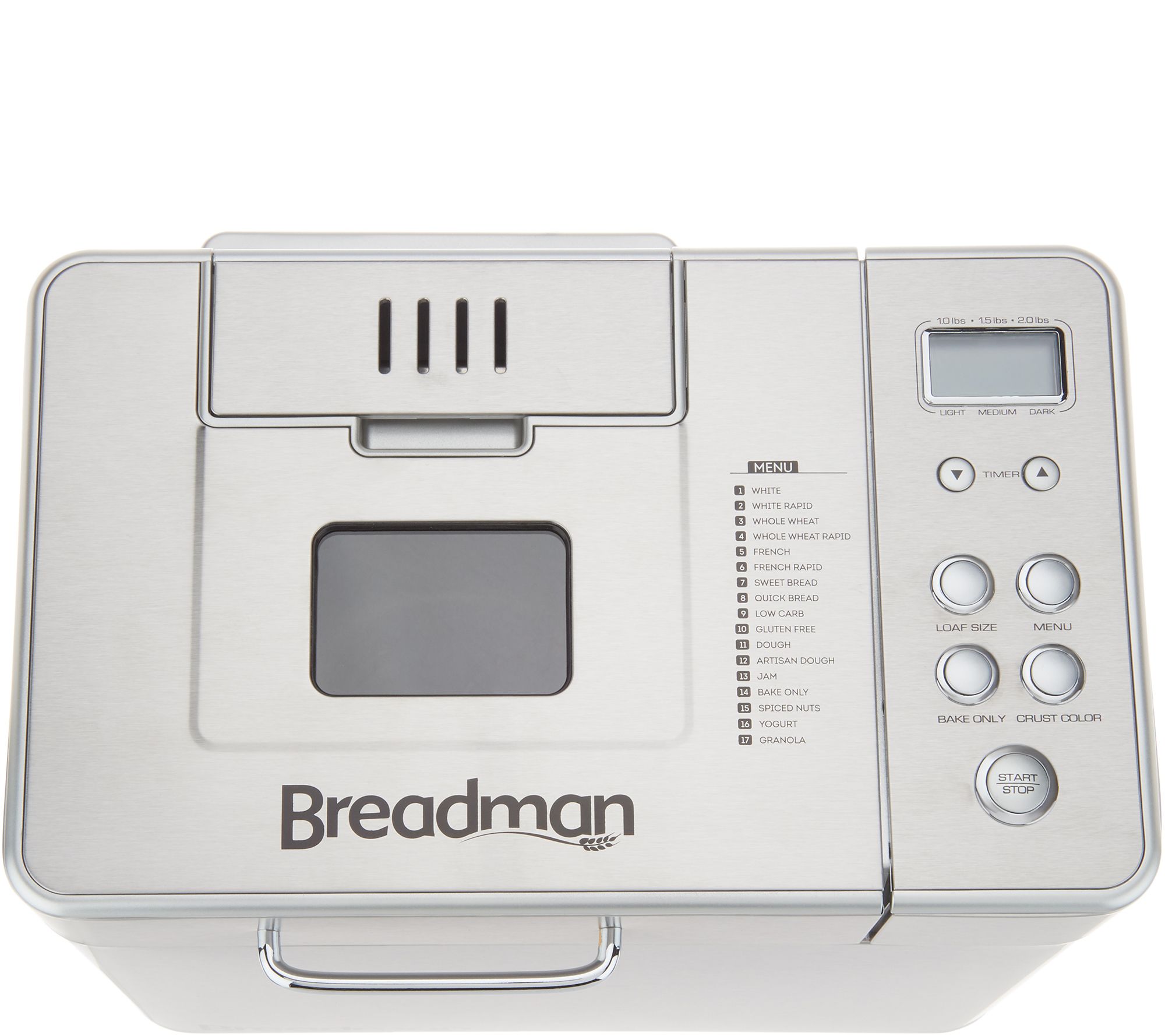 Breadman 2-lb Multi-Function Stainless Steel Bread Maker - QVC.com