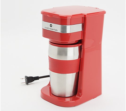Cook's Essentials Single-Serve Coffee Maker with Tumbler