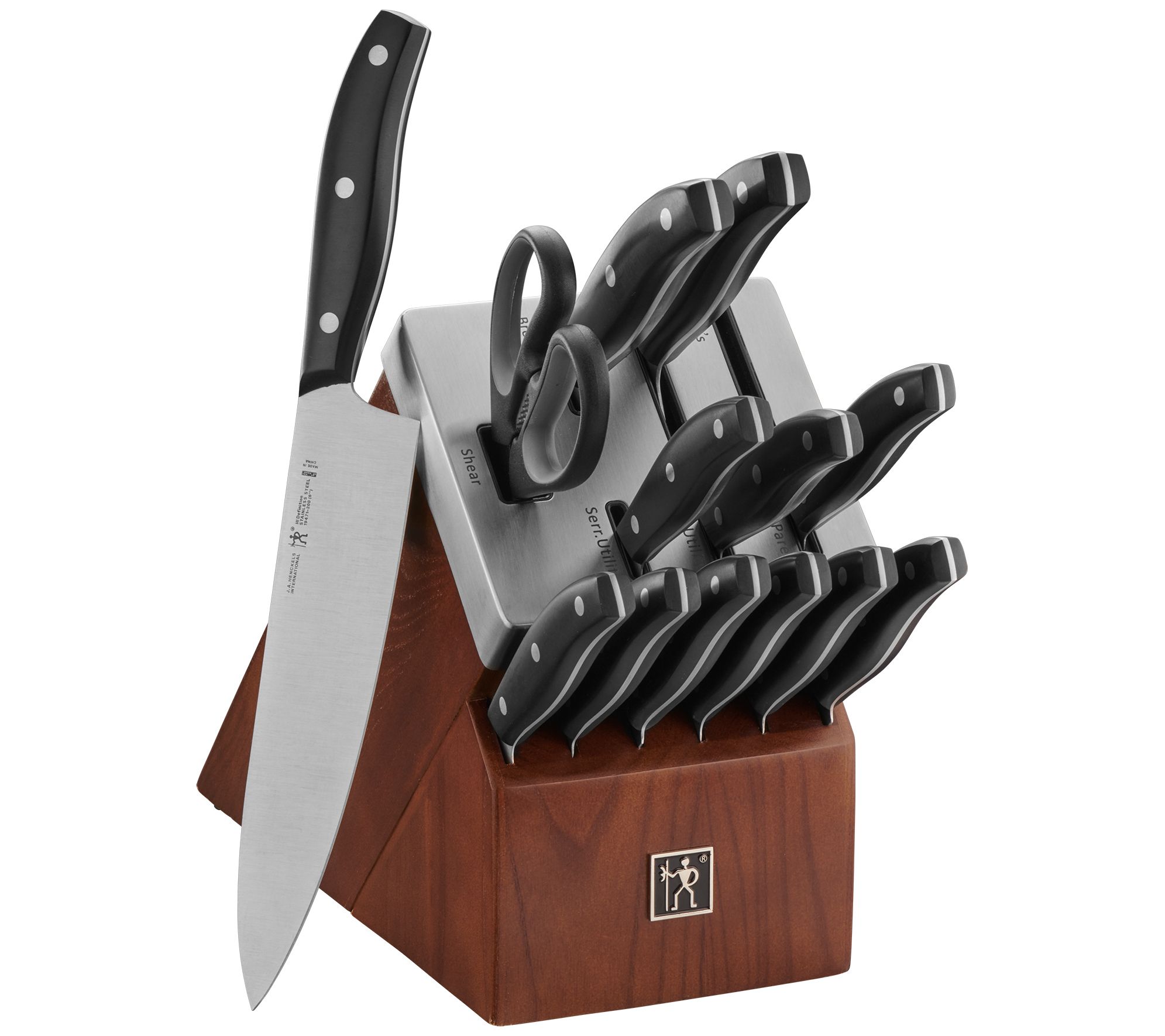 henckels 14 piece self sharpening knife set