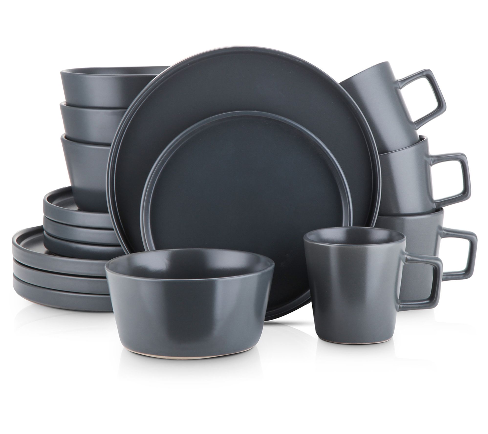 Stone + Lain Celina 16-Piece Stoneware Round Dinnerware Set