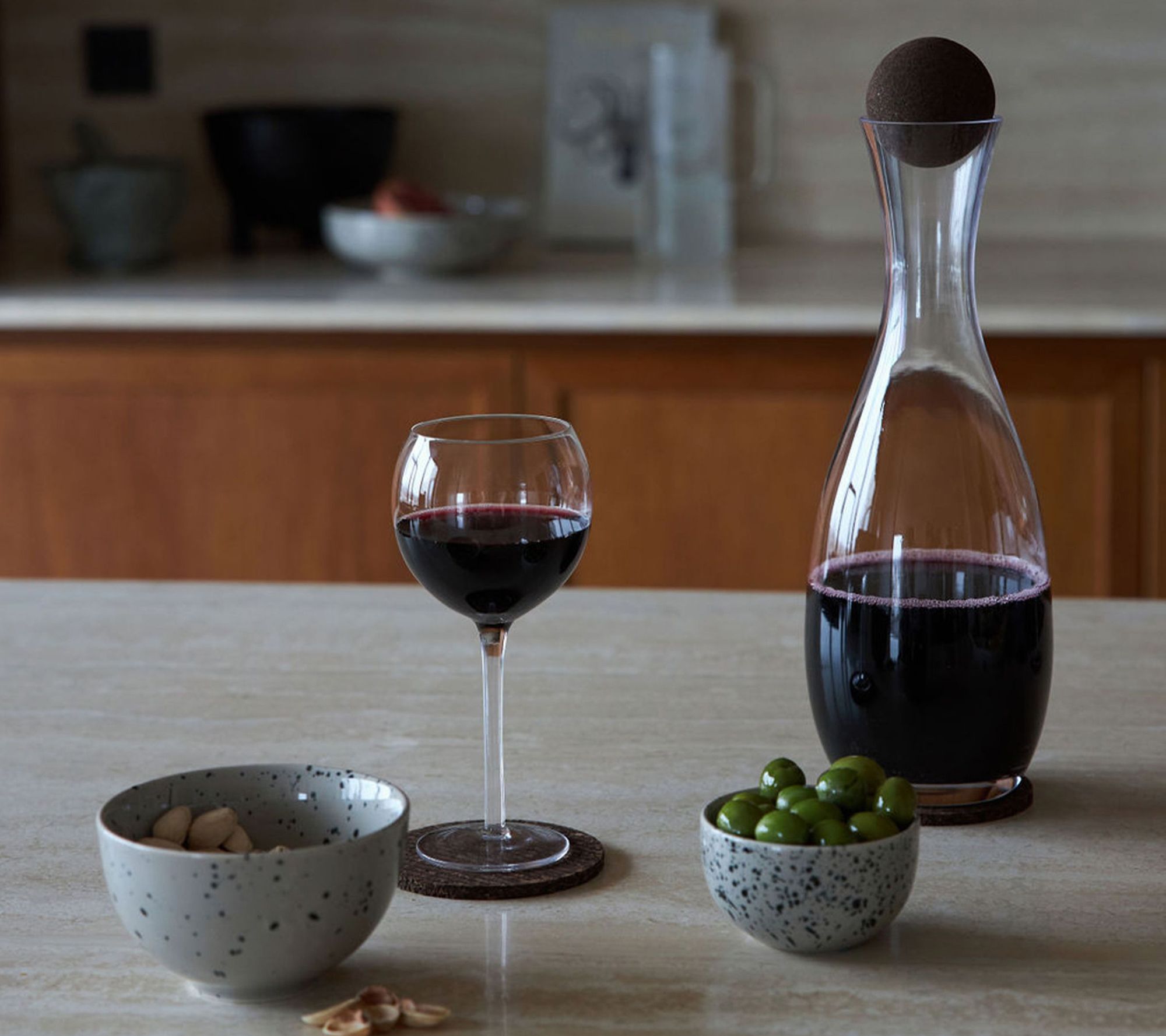 Sagaform - Wine Carafe with Oak Stopper