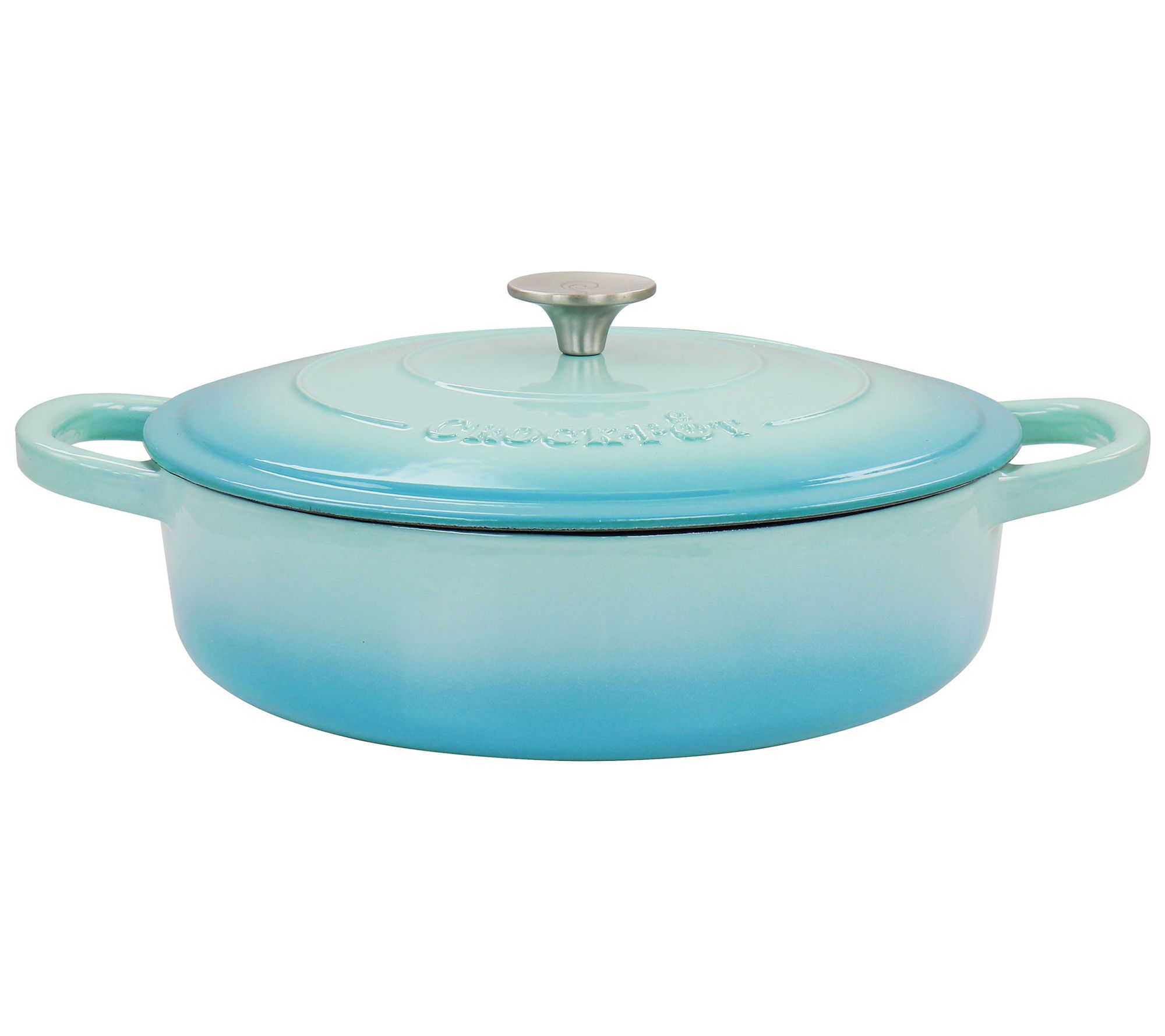 KitchenAid 2.5-Quart Enameled Cast Iron AU Gratin Roasting Pan, Blue Velvet