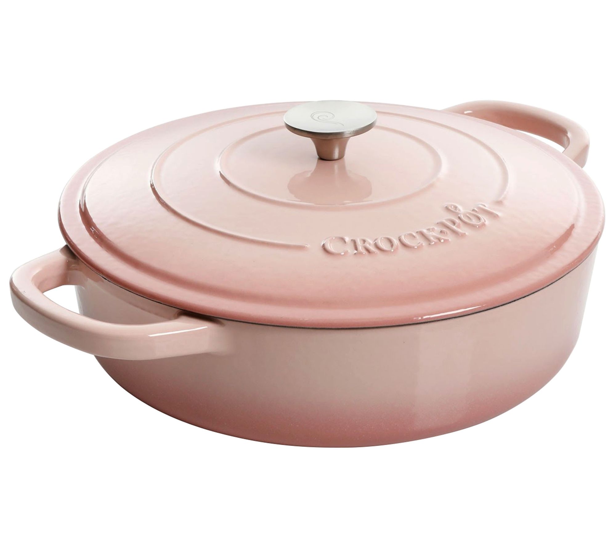 Crock-Pot Artisan 5 Quart Round Enameled Cast I ron Braiser Pa