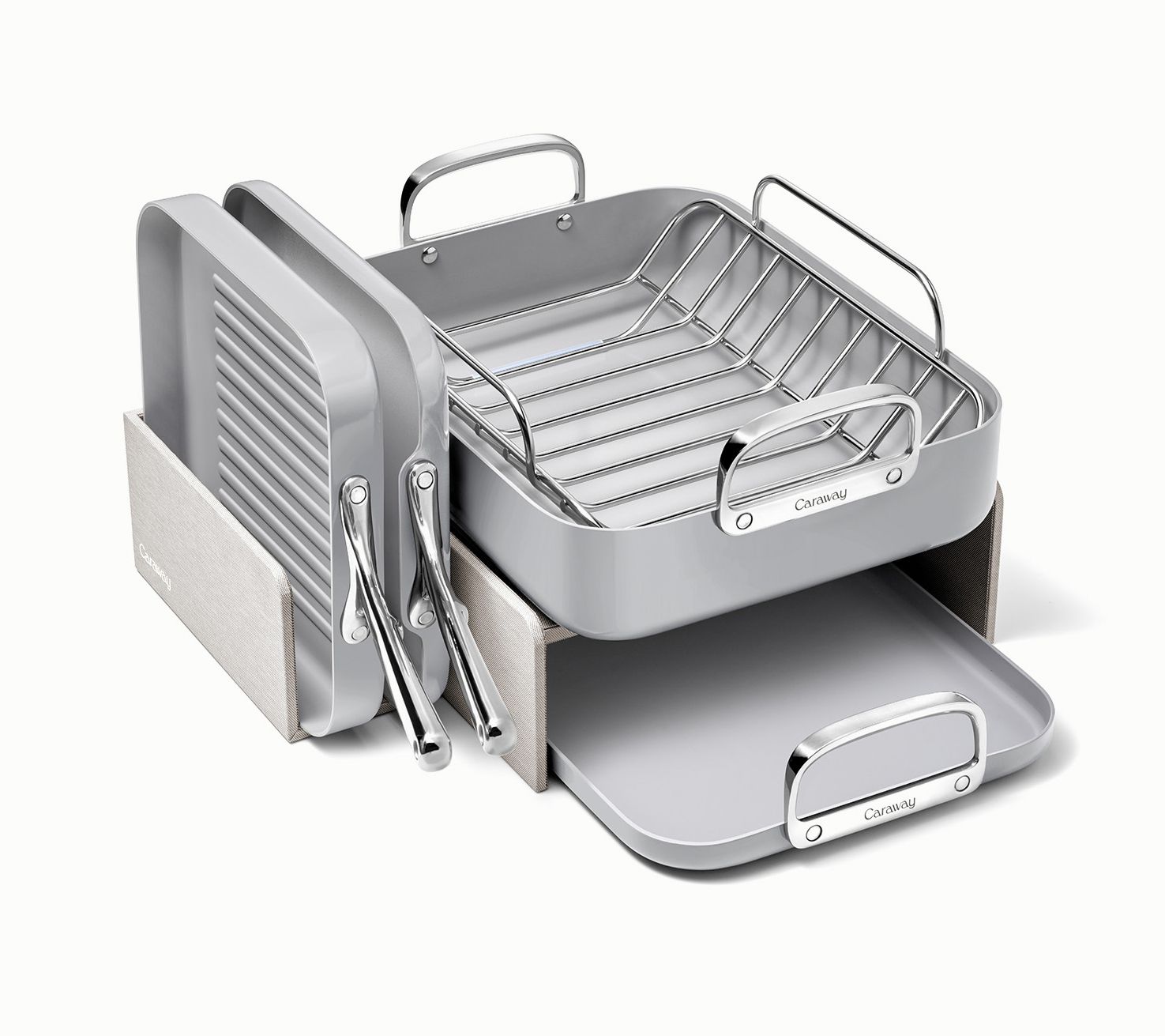 Caraway Home 5pc Square Cookware Set