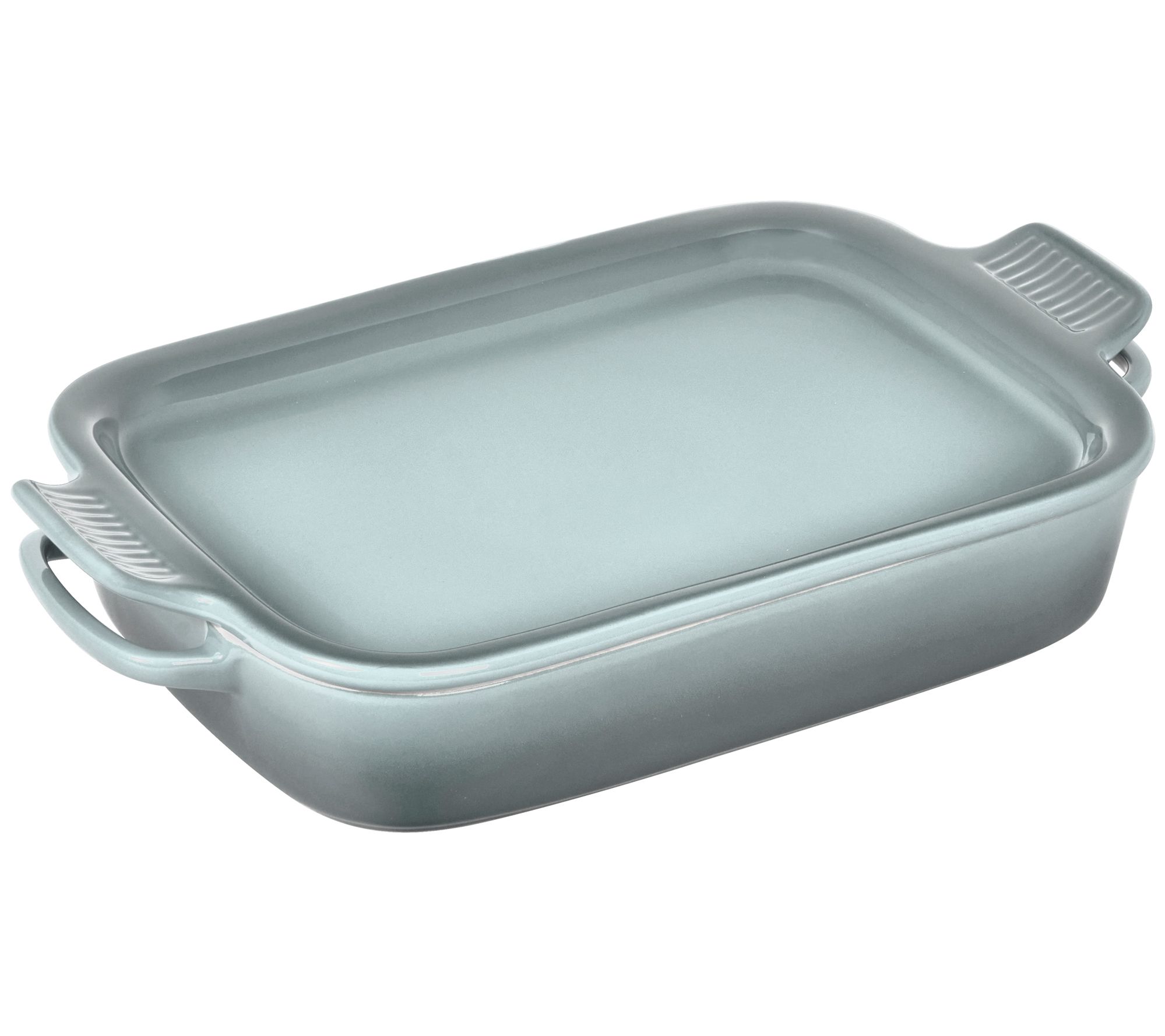 Le Creuset Rectangular Dish with Platter Lid - Stoneware - White