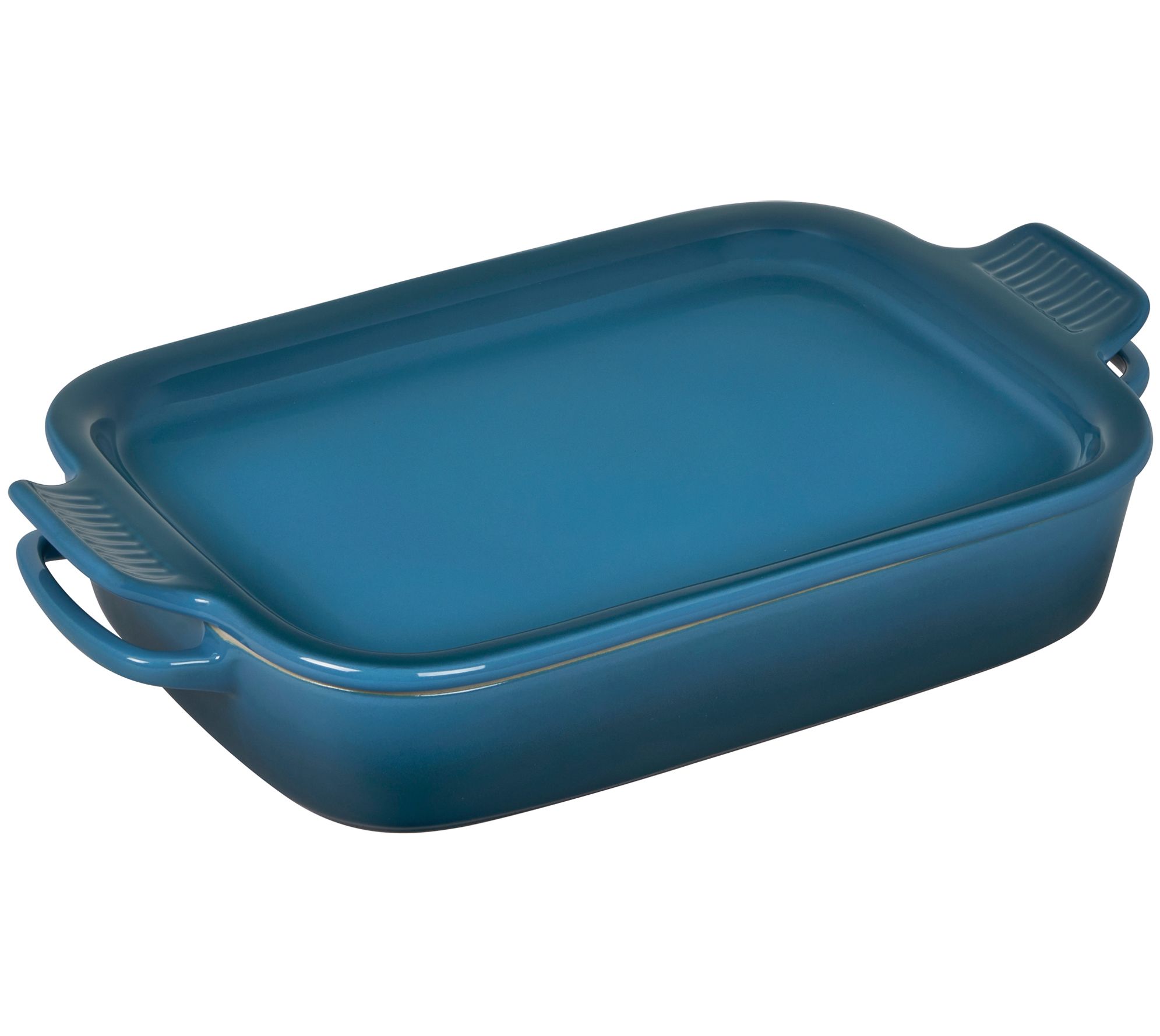 Le Creuset Ston eware Rectangul ar Dish with Pl atter Lid Platter Lid