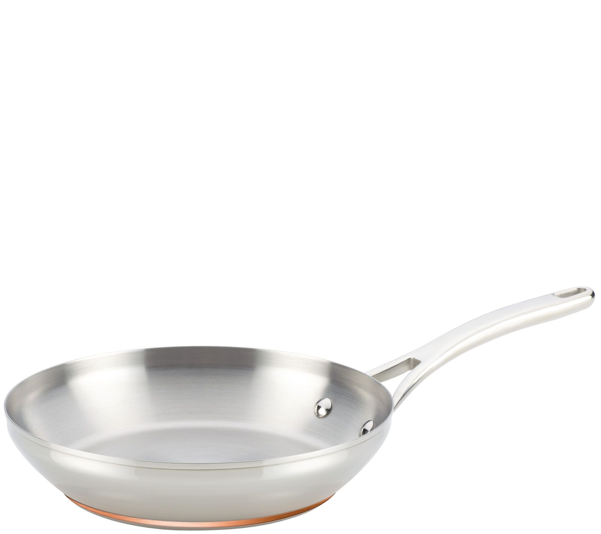 Anolon Nouvelle Copper Stainless Steel 12 In. Covered French Skillet, Fry  Pans & Skillets, Household