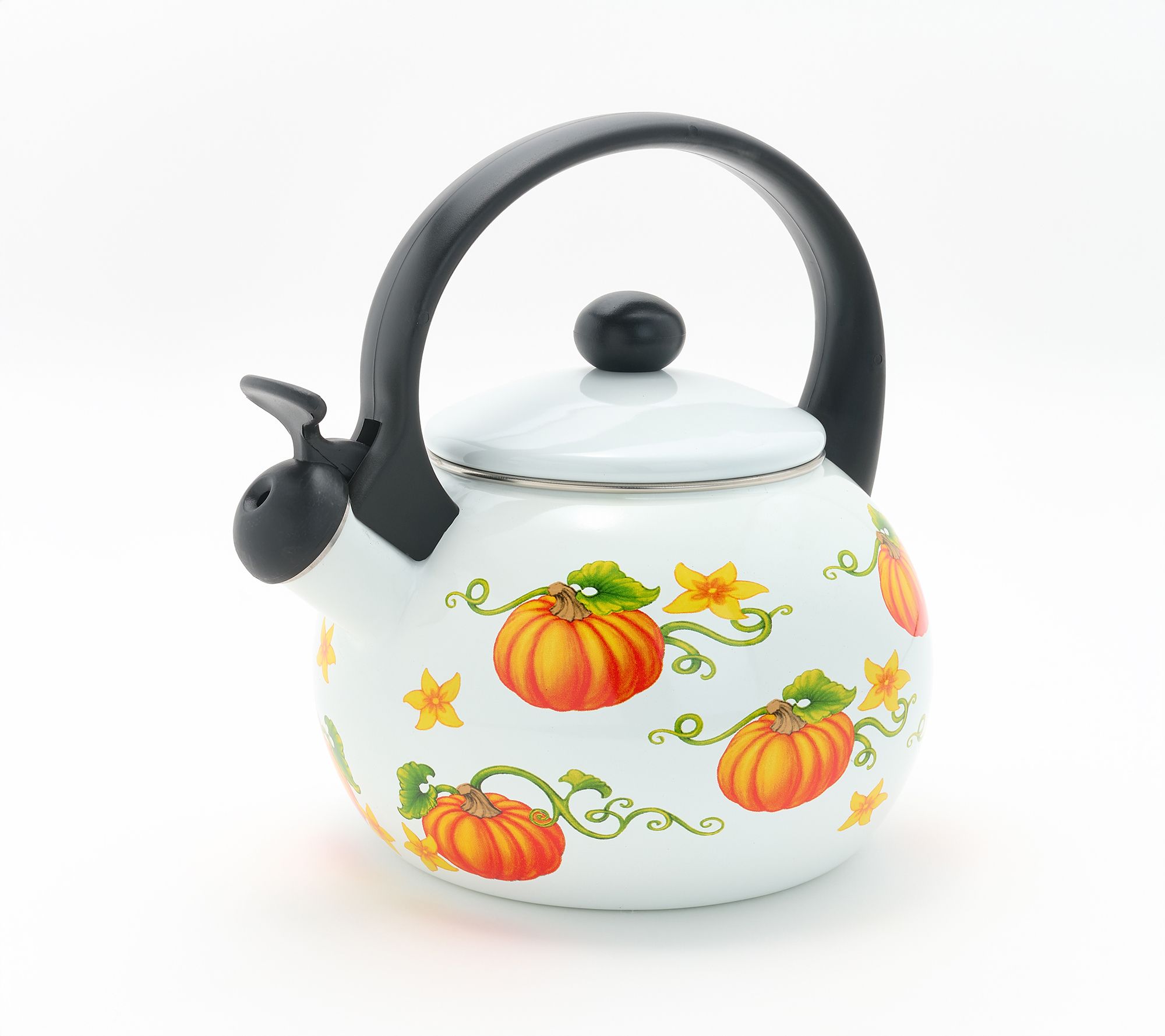 Temp-tations Harvest 2.3-qt Enamel on Steel Tea Kettle