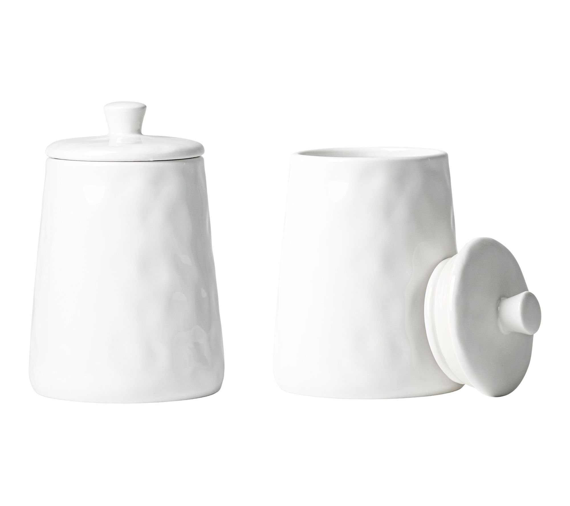 10 Strawberry Street Set of 2 Artisan Angular Canister, Medium