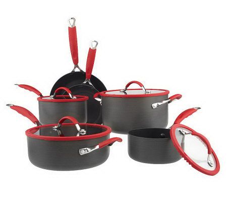 Gourmet Chef 4.0 Fluid Quart Red Ceramic Eco-Friendly Non-Stick Scratch  Resistant Dishwasher Safe Saucepan Cookware - Heavy Gauge Pans For Home and